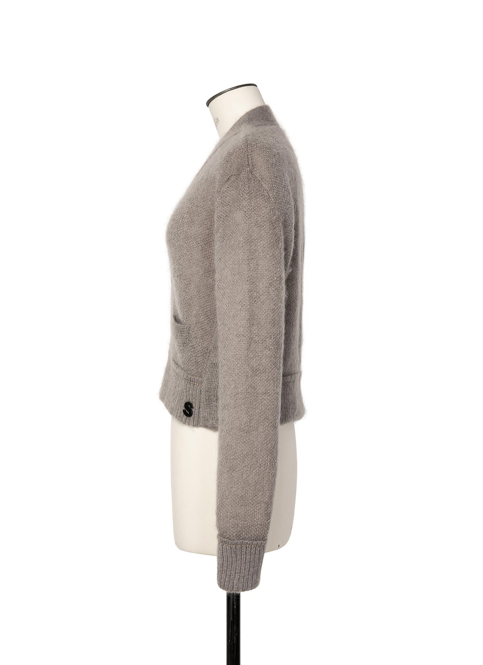 s Mohair Knit Cardigan