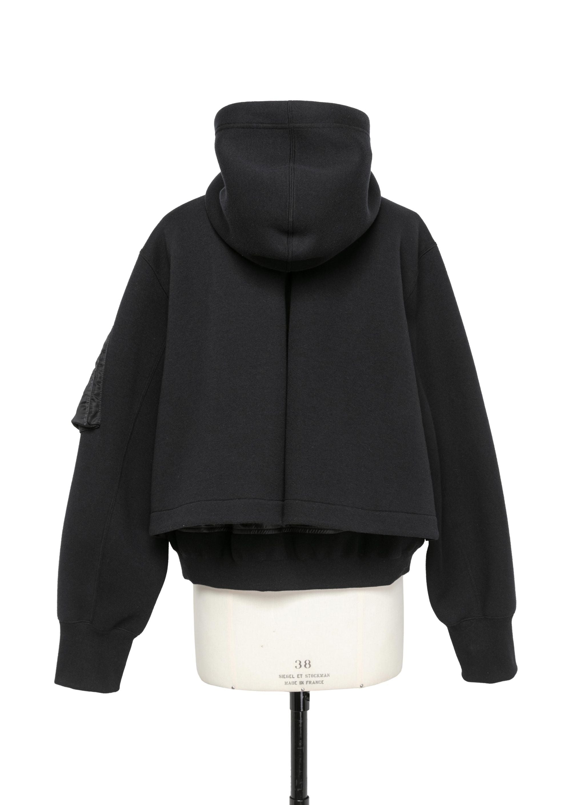 Sponge Sweat x Nylon Twill Hoodie