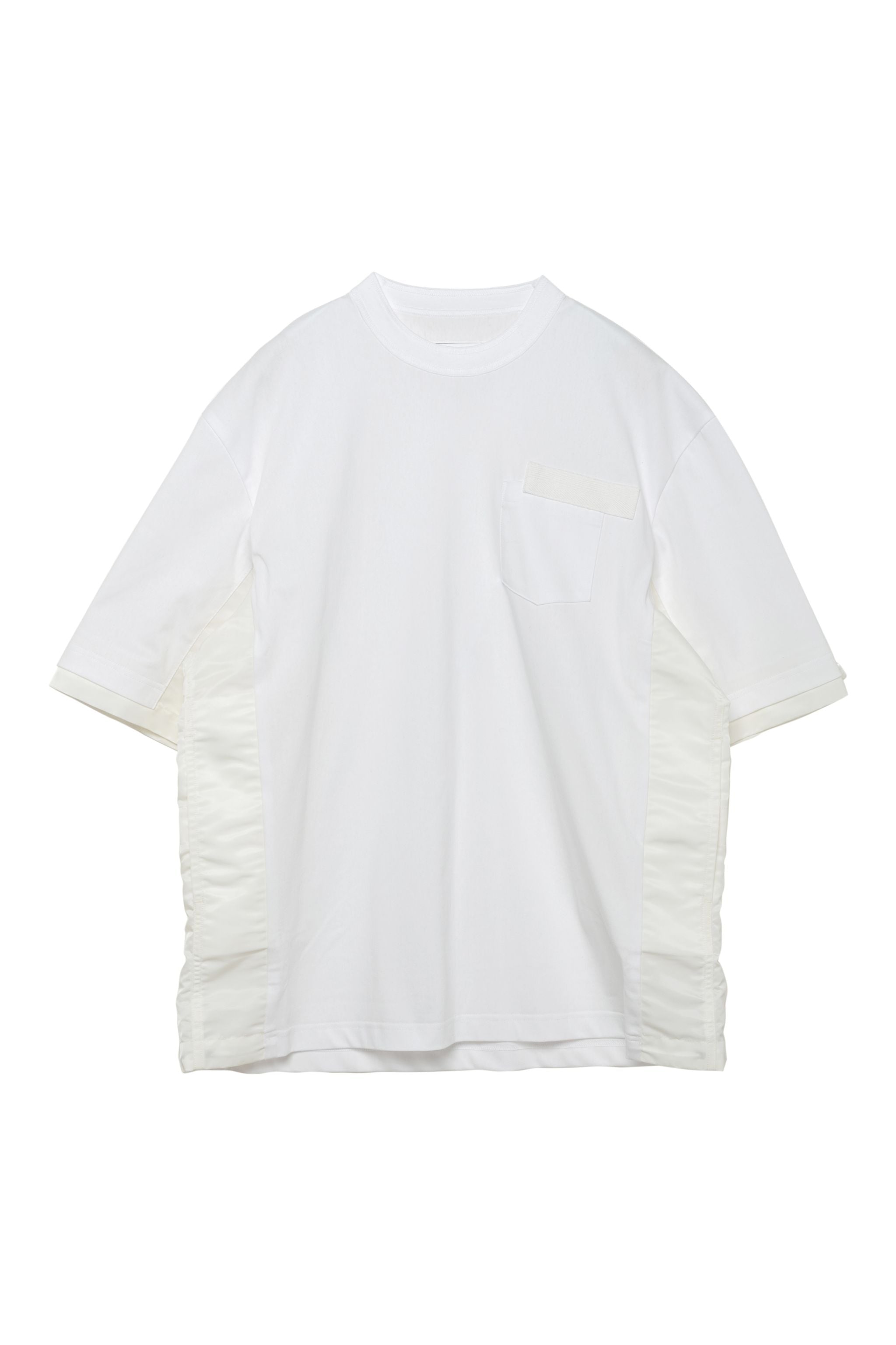 Nylon Twill x Cotton Jersey T-Shirt