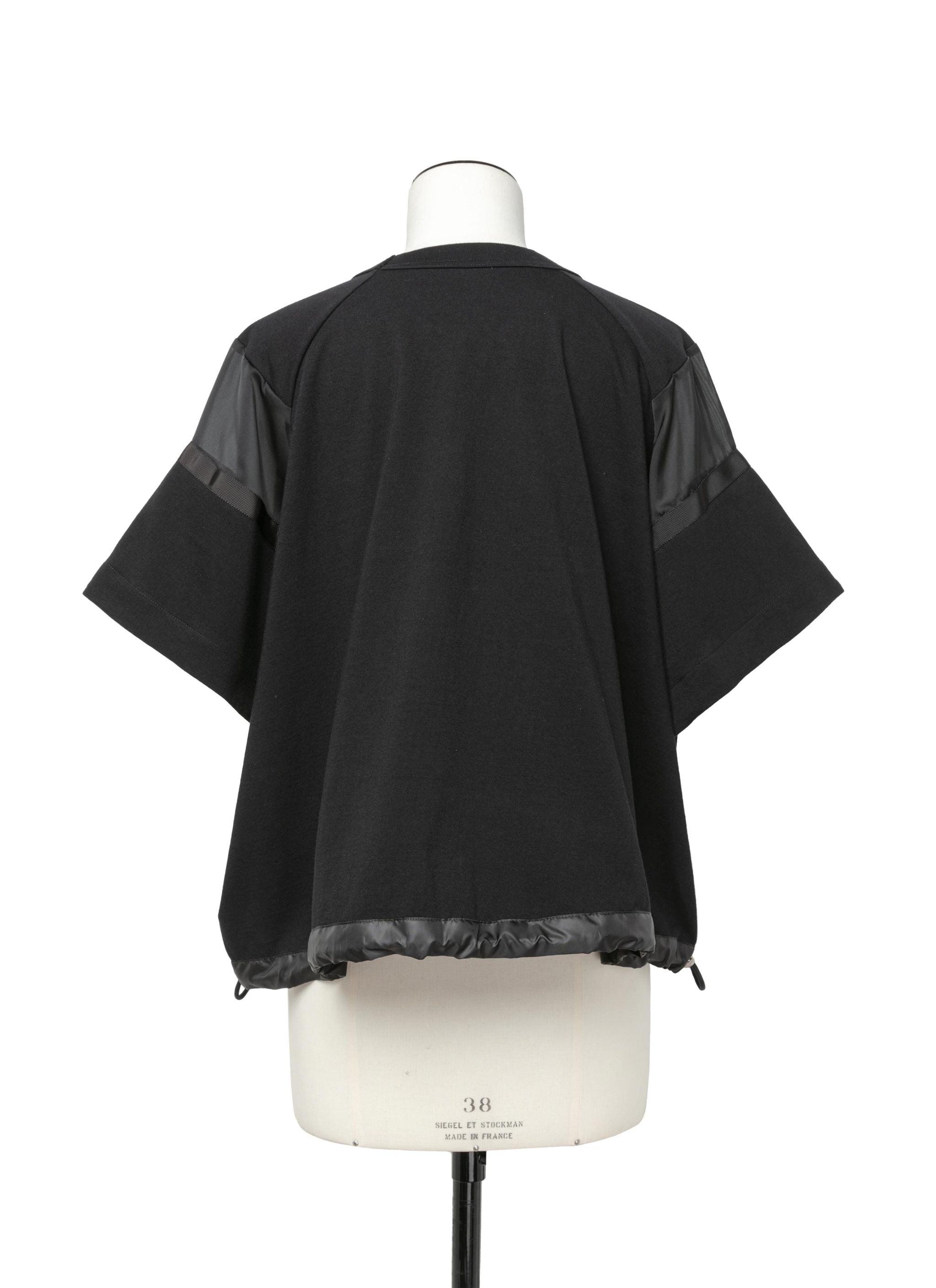 Satin x Cotton Jersey T-Shirt