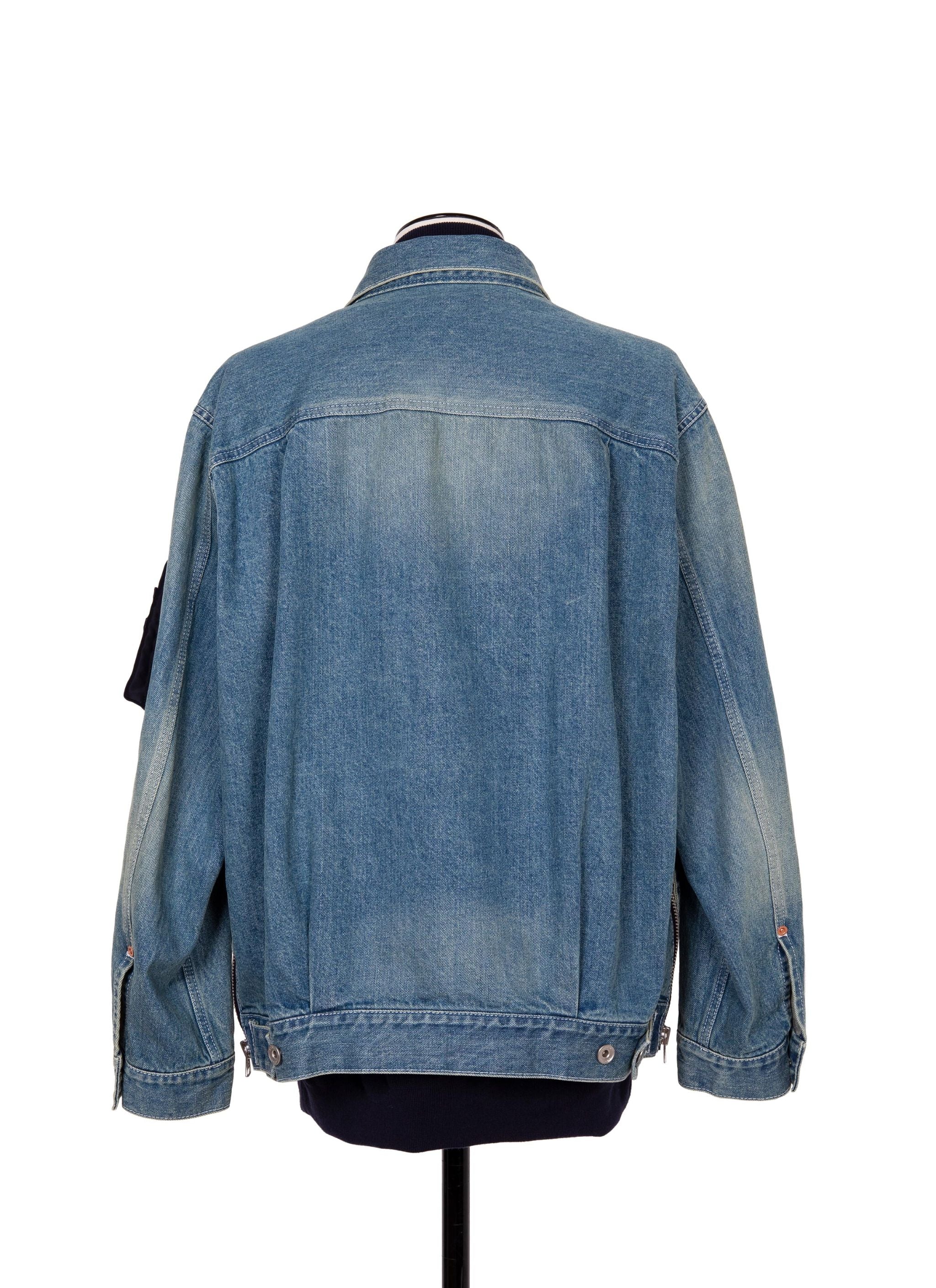 Denim x Nylon Twill Jacket