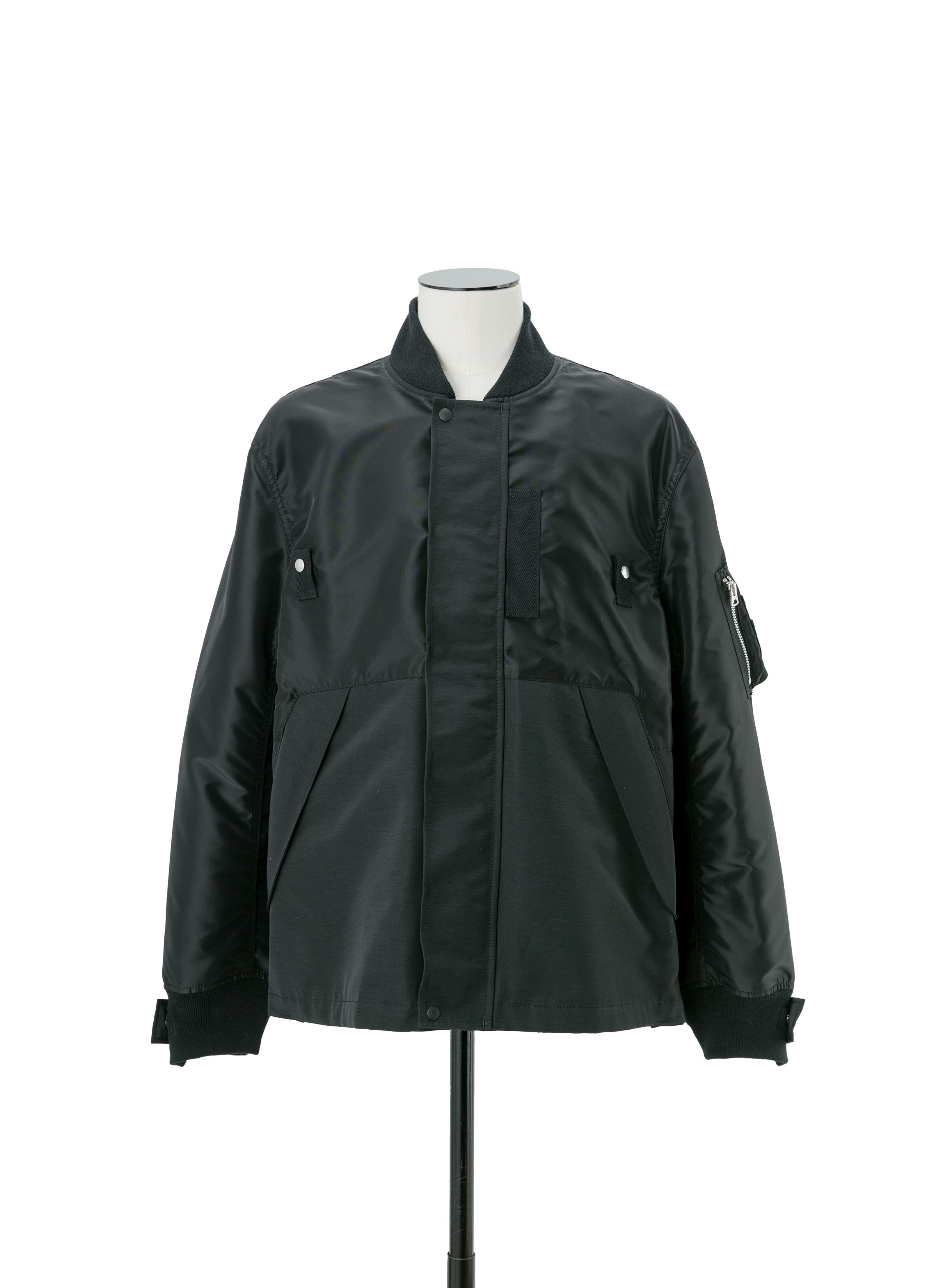 Nylon Twill x Grosgrain Blouson