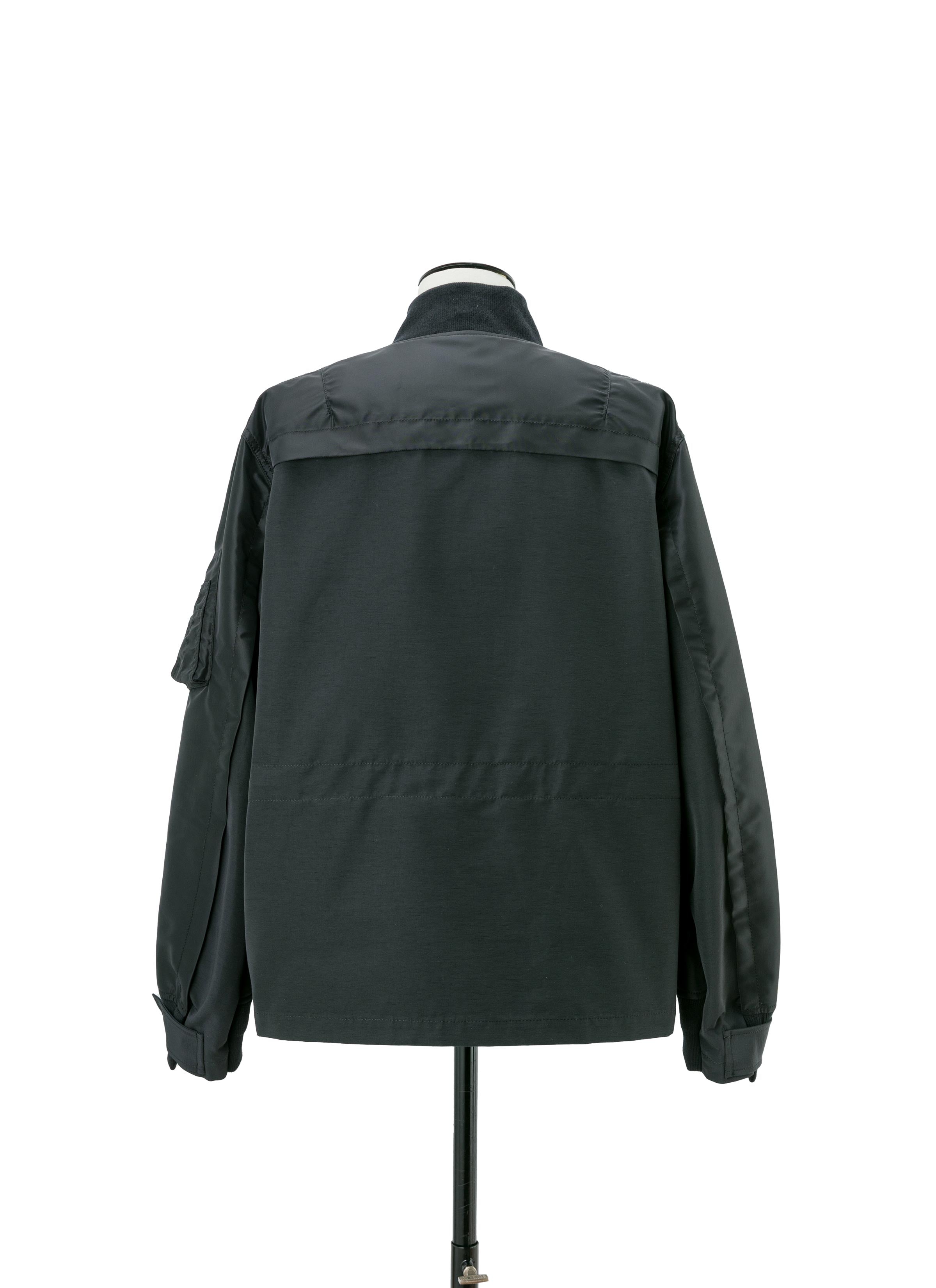 Nylon Twill x Grosgrain Blouson