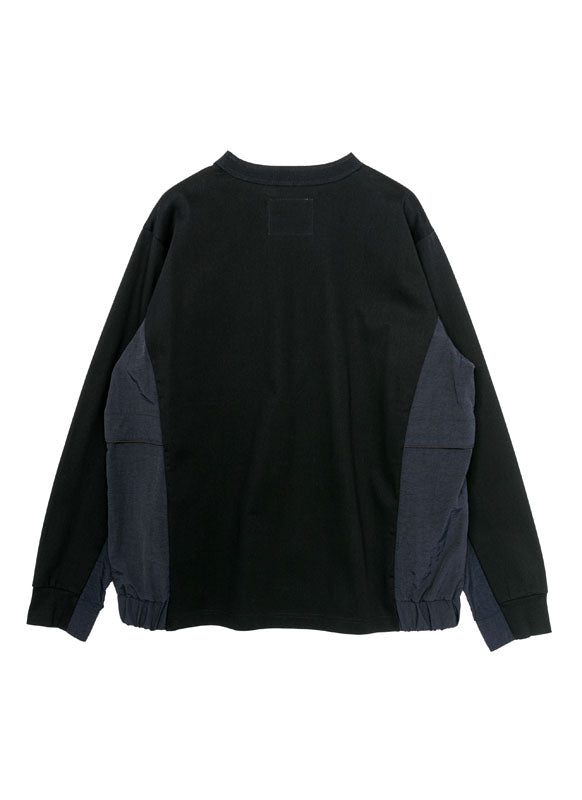 Taslan Nylon x Cotton Jersey L/S T-Shirt