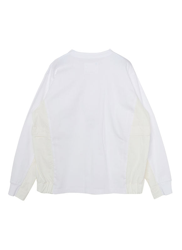 Taslan Nylon x Cotton Jersey L/S T-Shirt