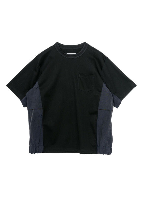 Taslan Nylon x Cotton Jersey T-Shirt