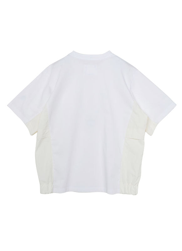 Taslan Nylon x Cotton Jersey T-Shirt