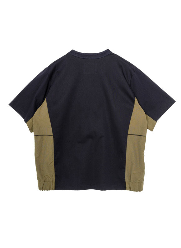 Taslan Nylon x Cotton Jersey T-Shirt