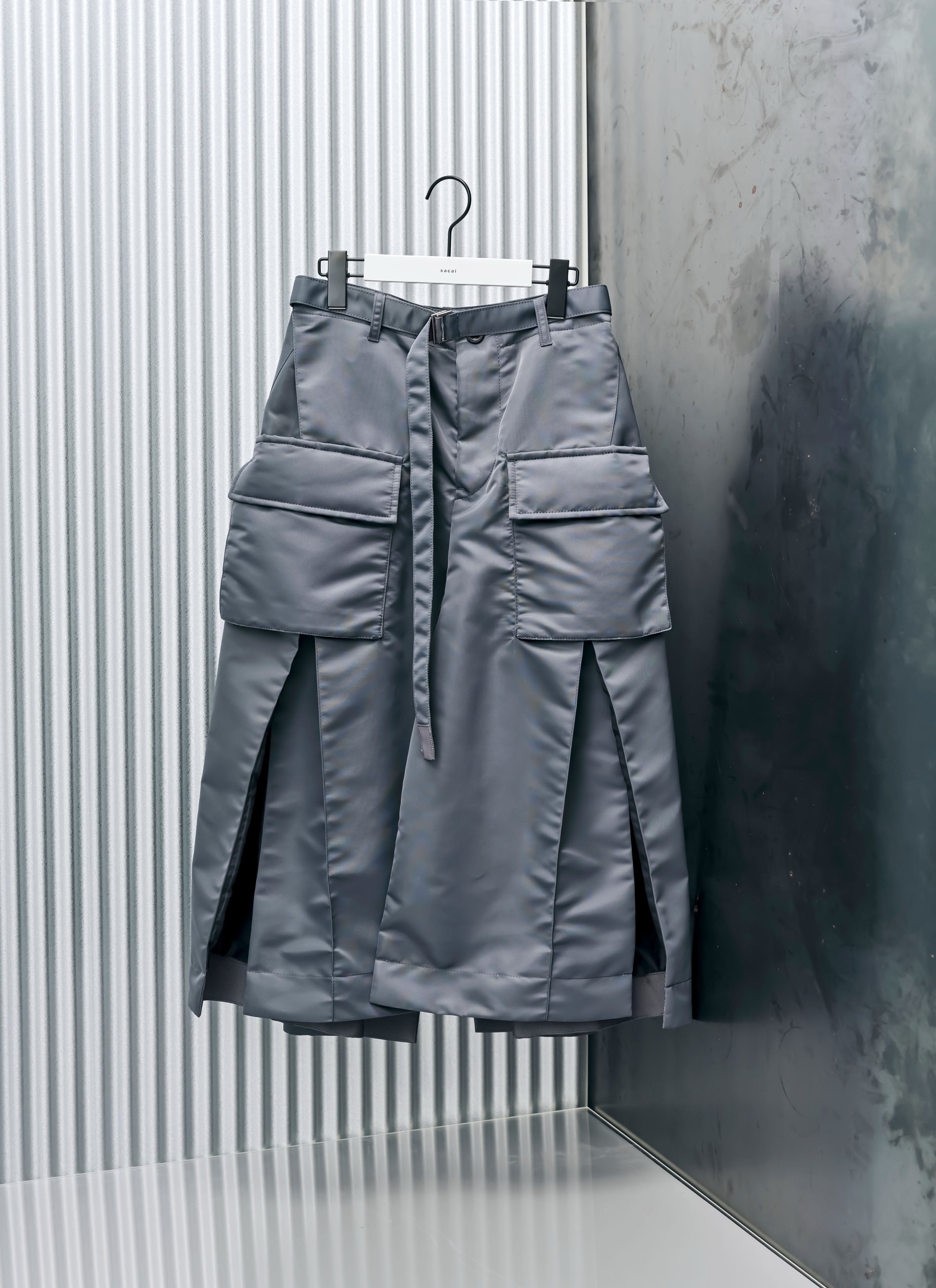 Nylon Twill Skirt