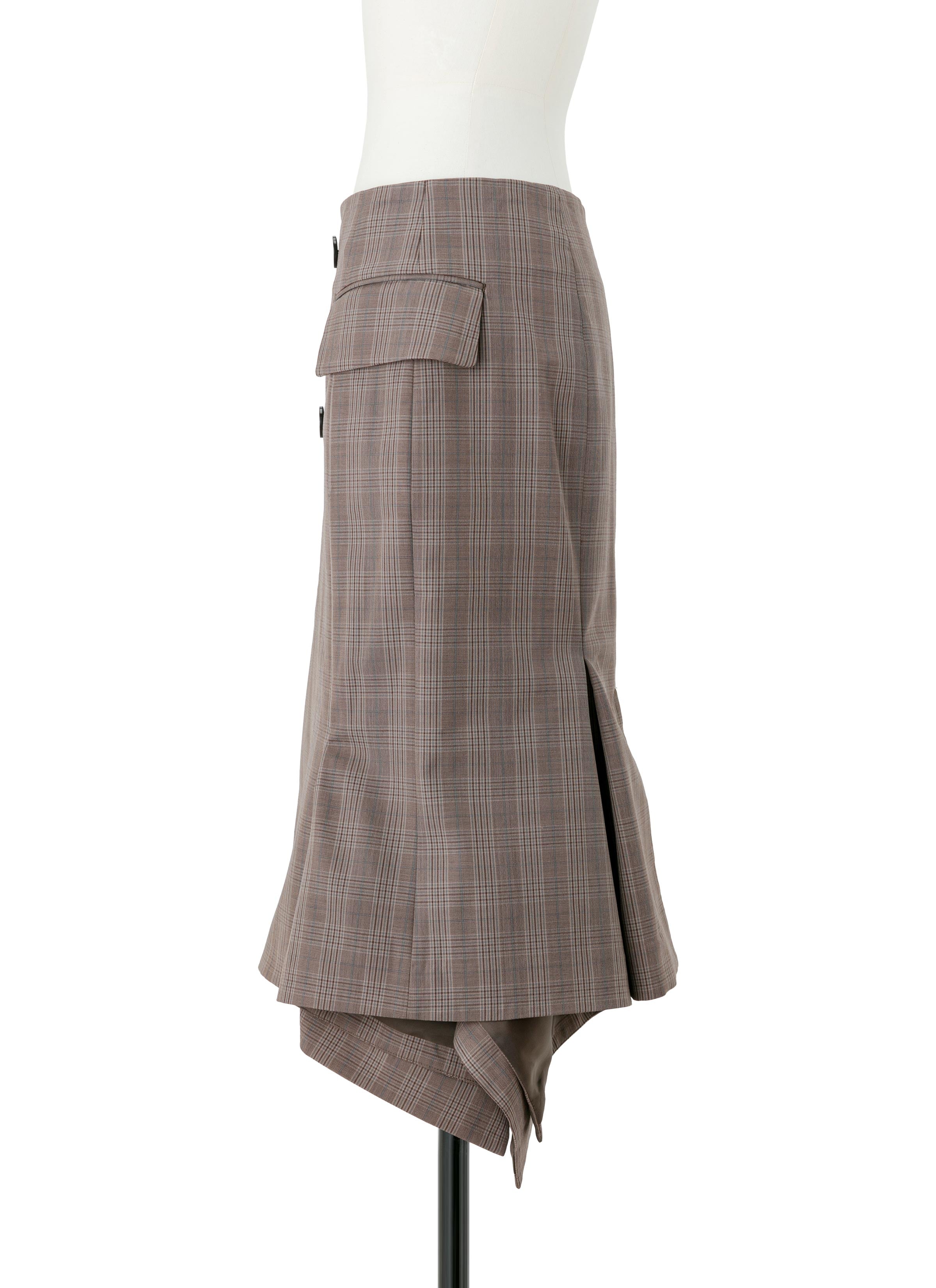 Wool Silk Suiting Skirt