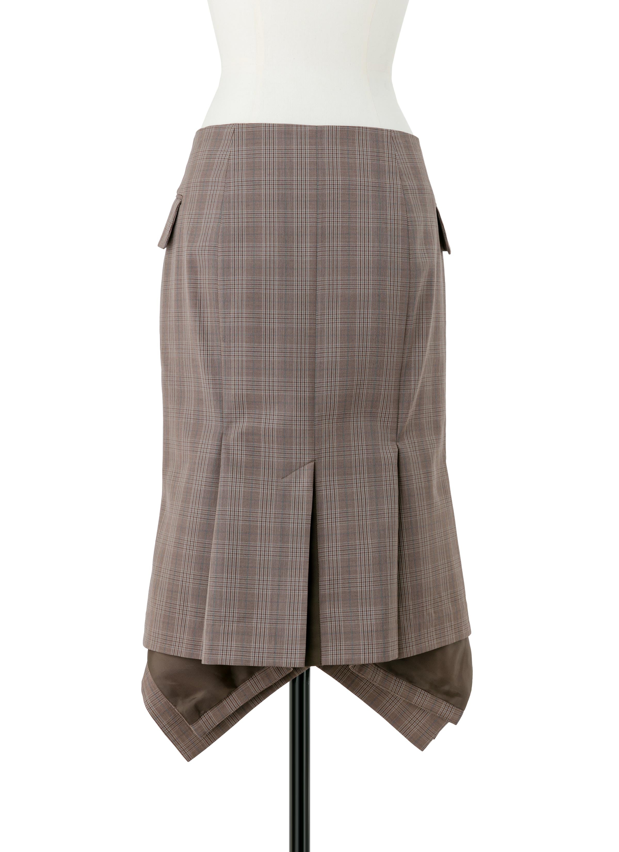 Wool Silk Suiting Skirt