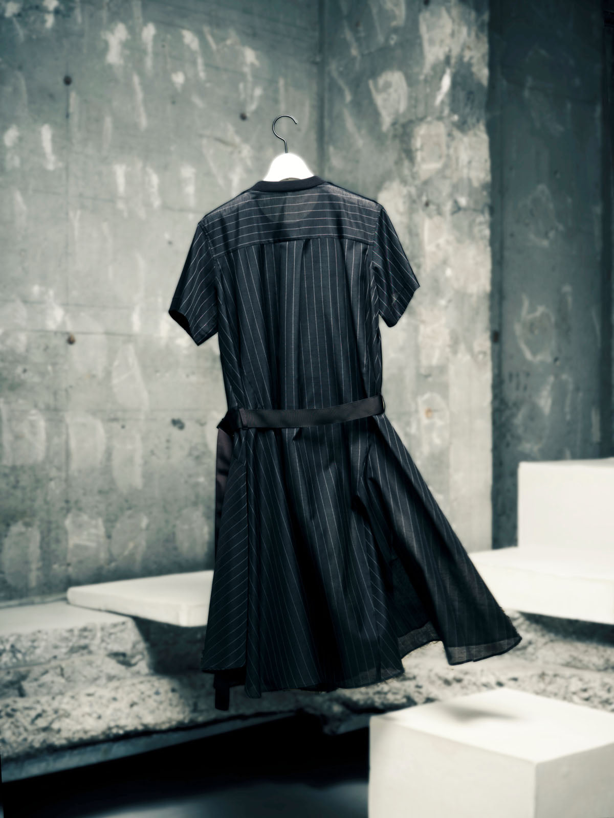 Spun Organza x Cotton Jersey Dress