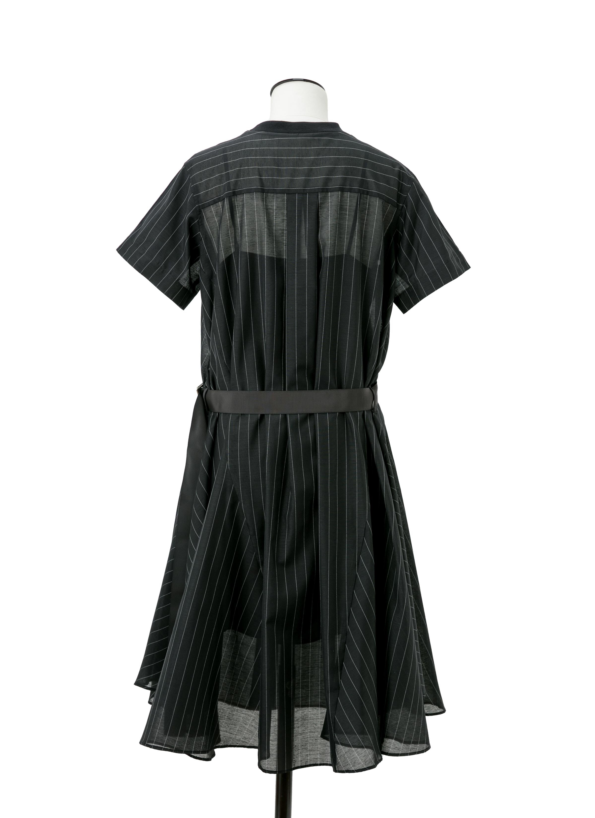 Spun Organza x Cotton Jersey Dress