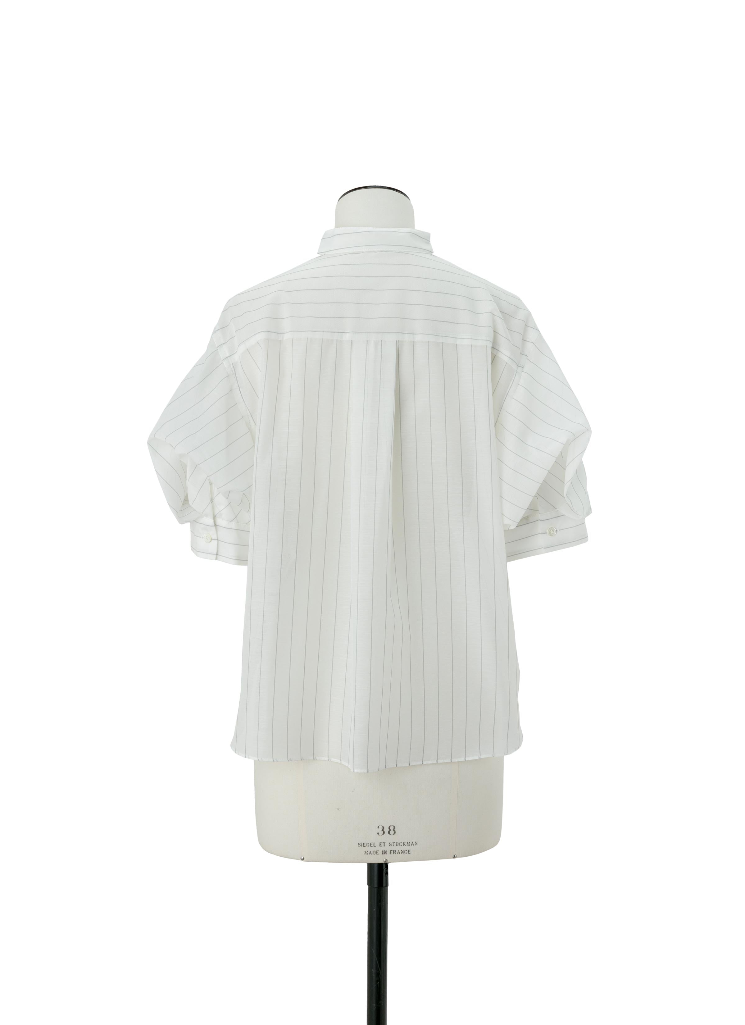 Spun Organza x Cotton Jersey T-Shirt