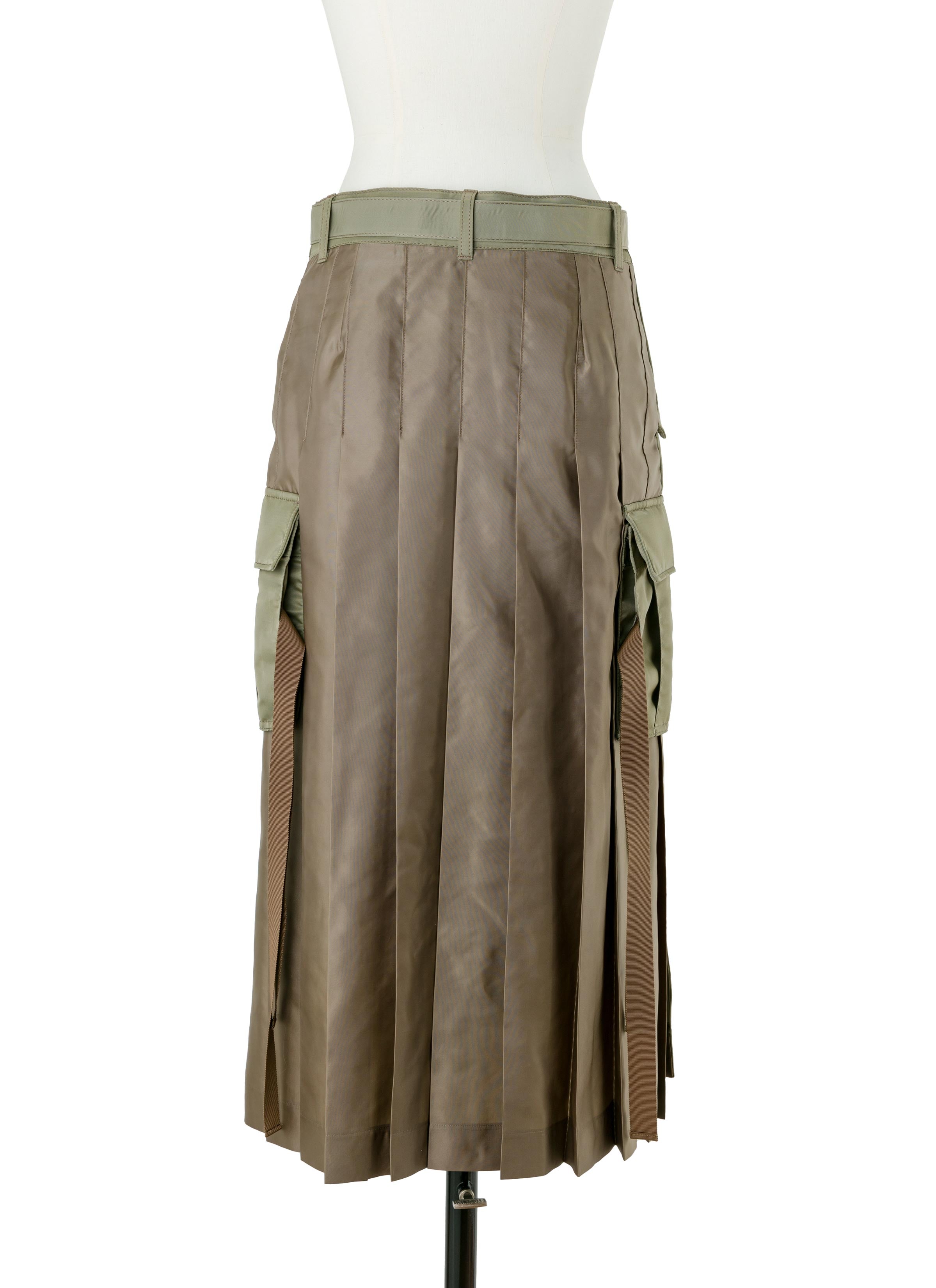 Nylon Twill Skirt