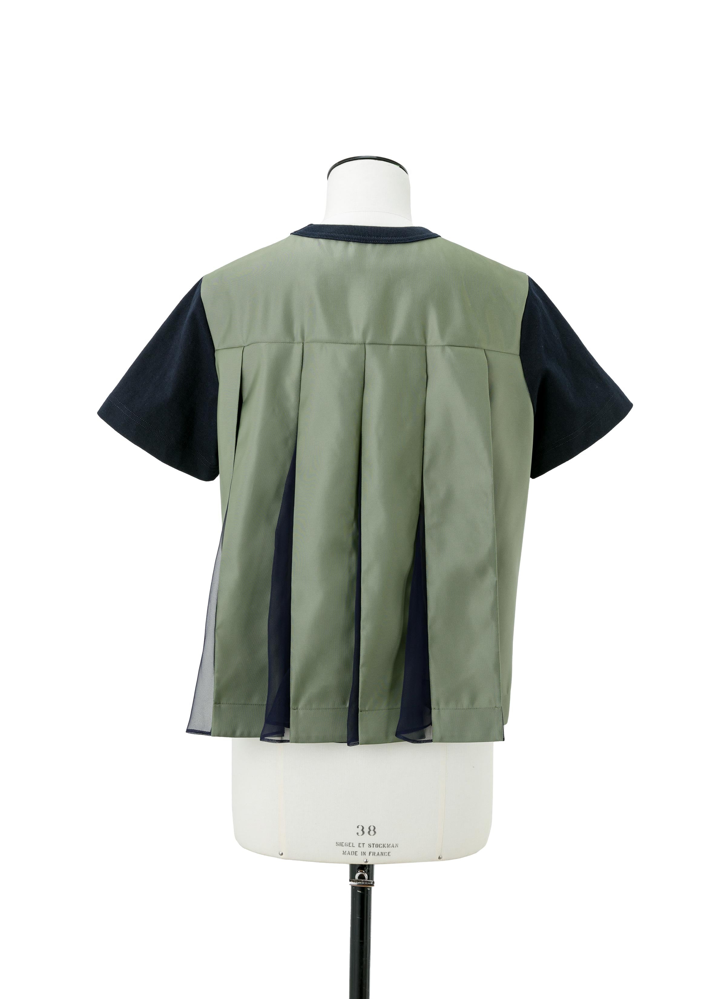 Nylon Twill x Cotton Jersey T-Shirt