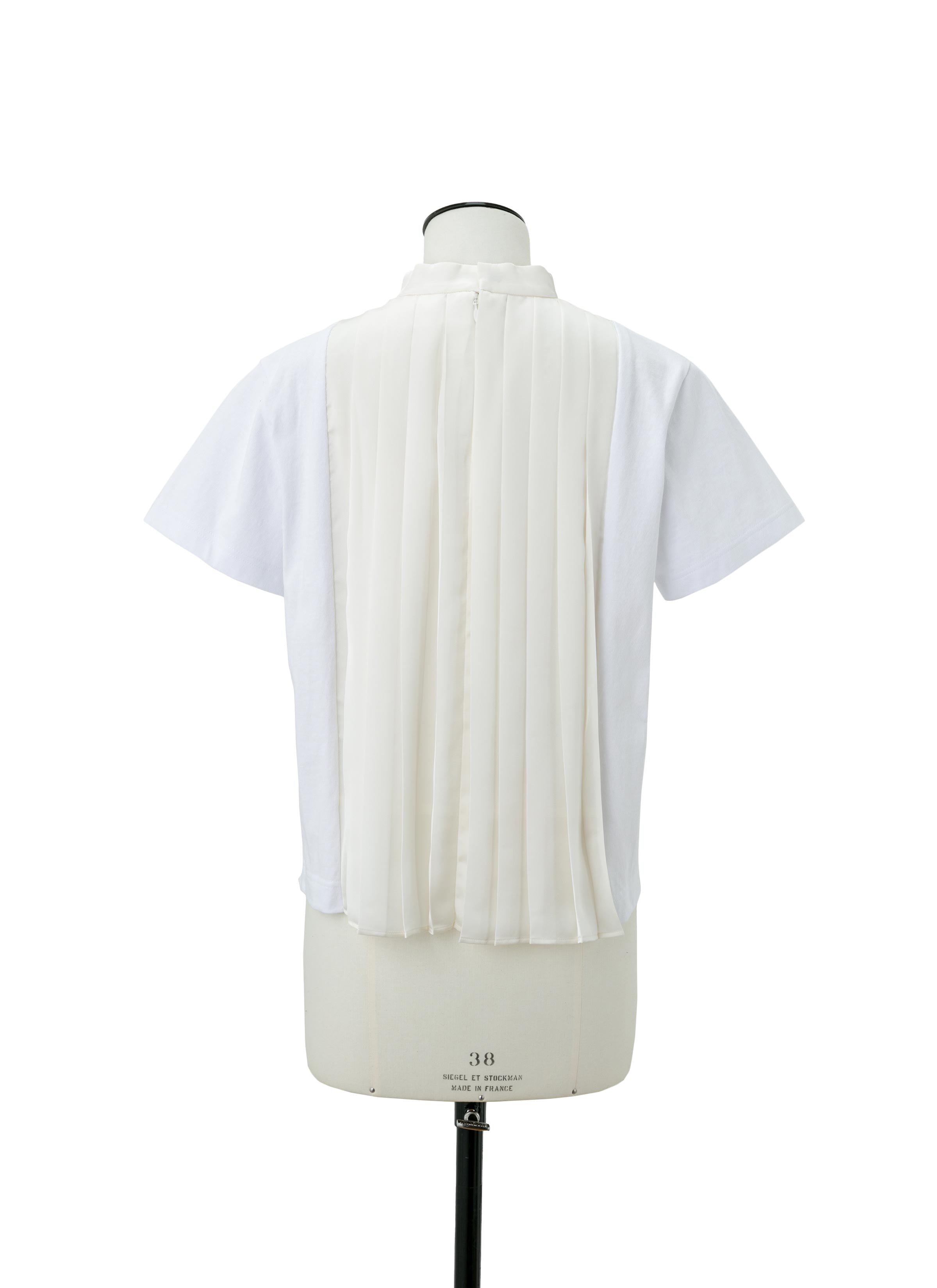 Cotton Jersey x Satin T-Shirt