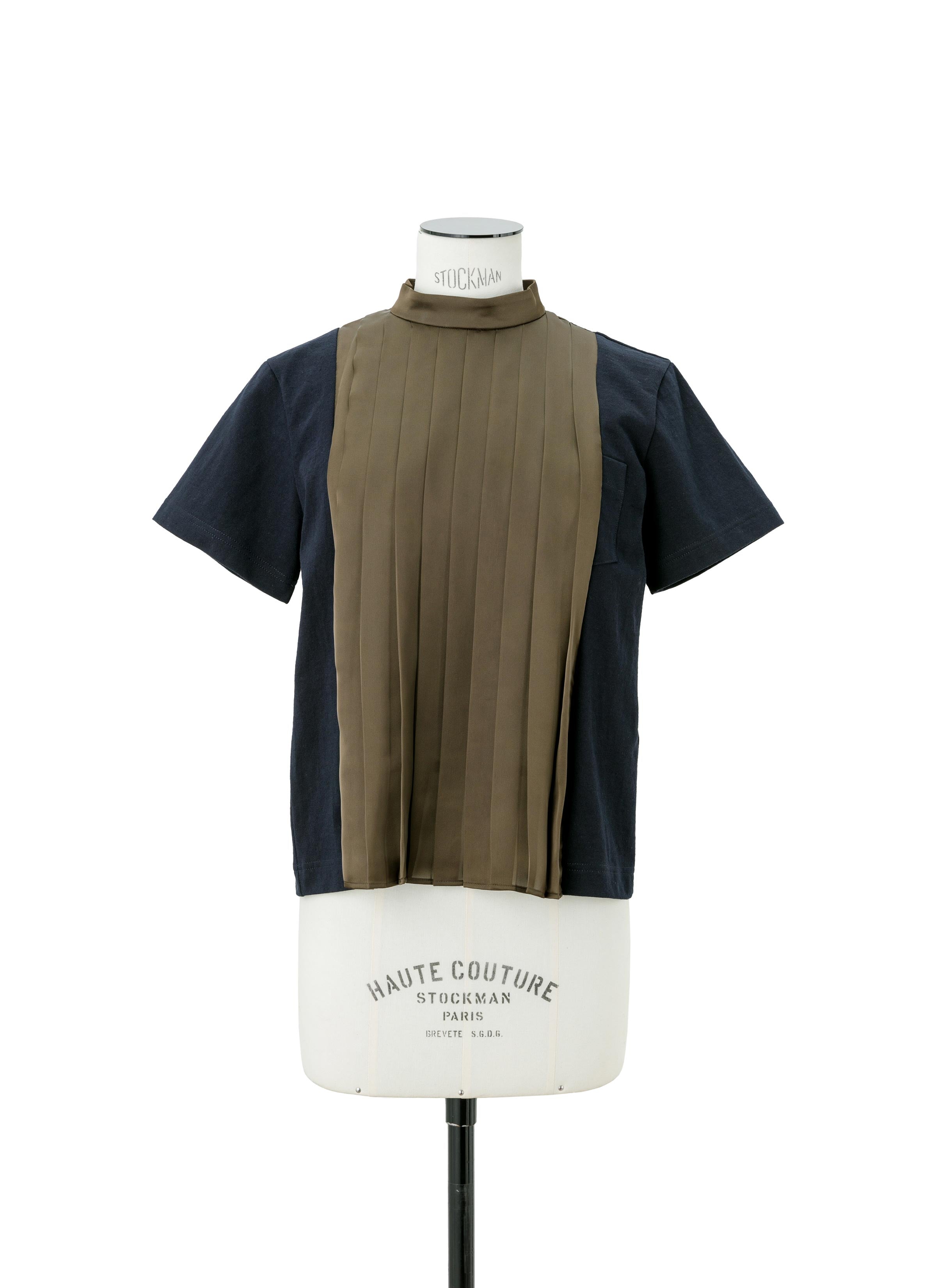 Cotton Jersey x Satin T-Shirt