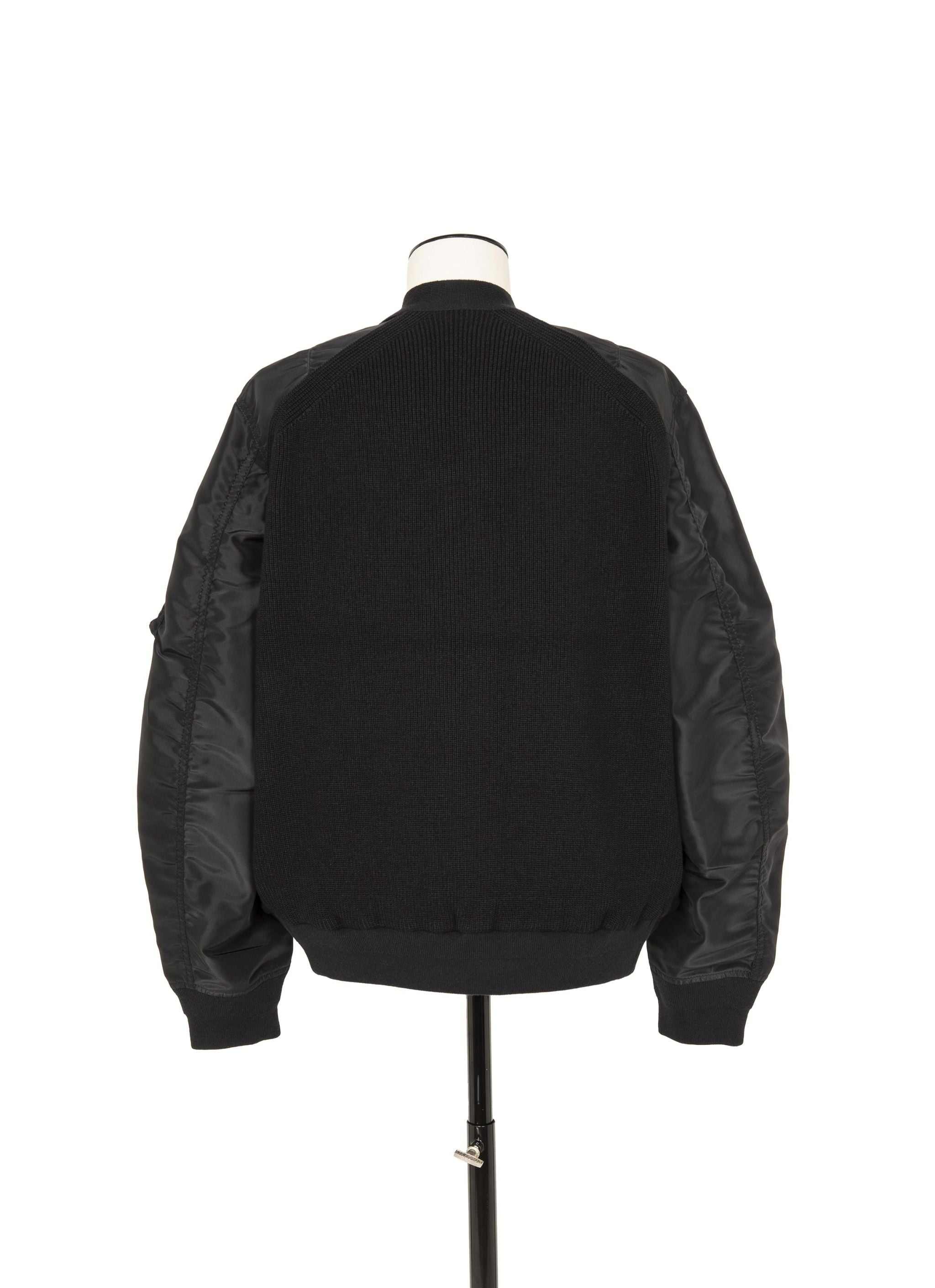 Nylon Twill x Knit Blouson