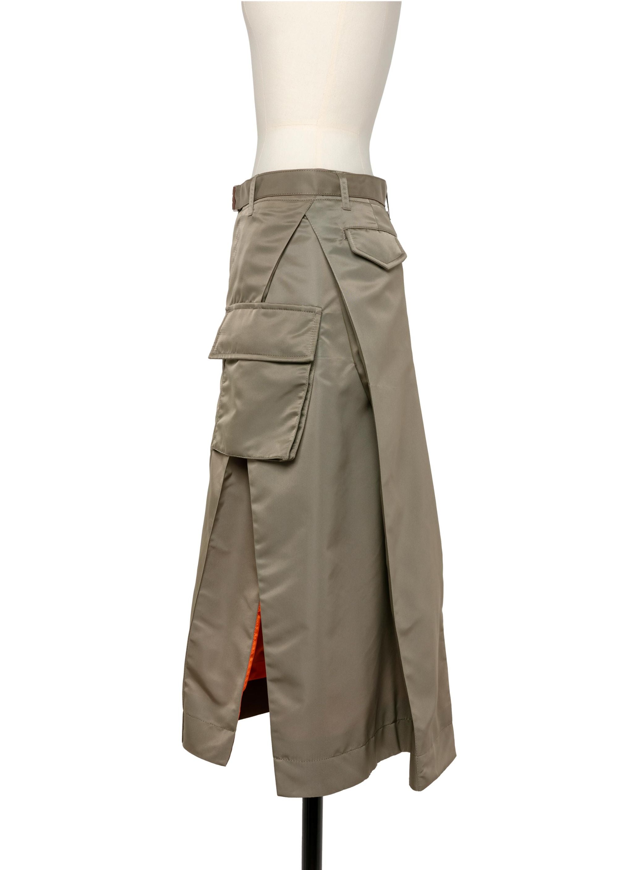 Nylon Twill Skirt