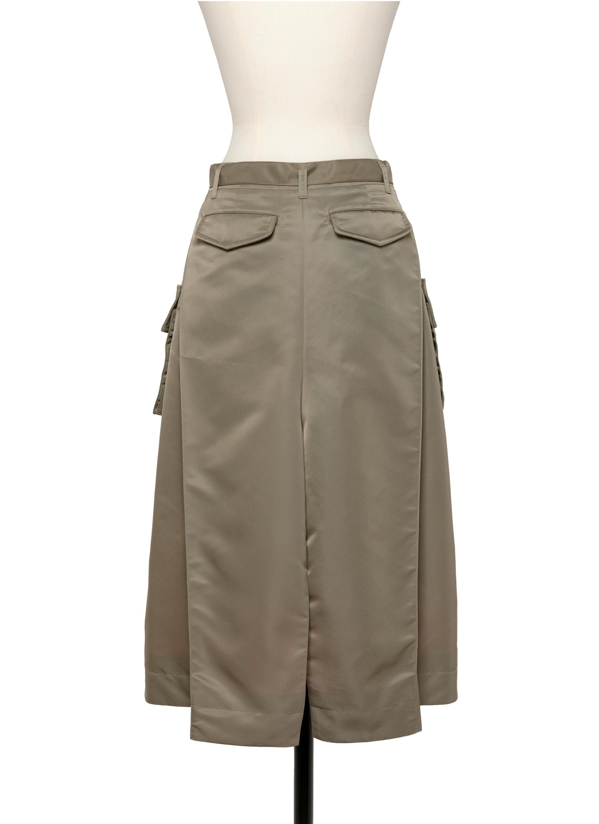 Nylon Twill Skirt