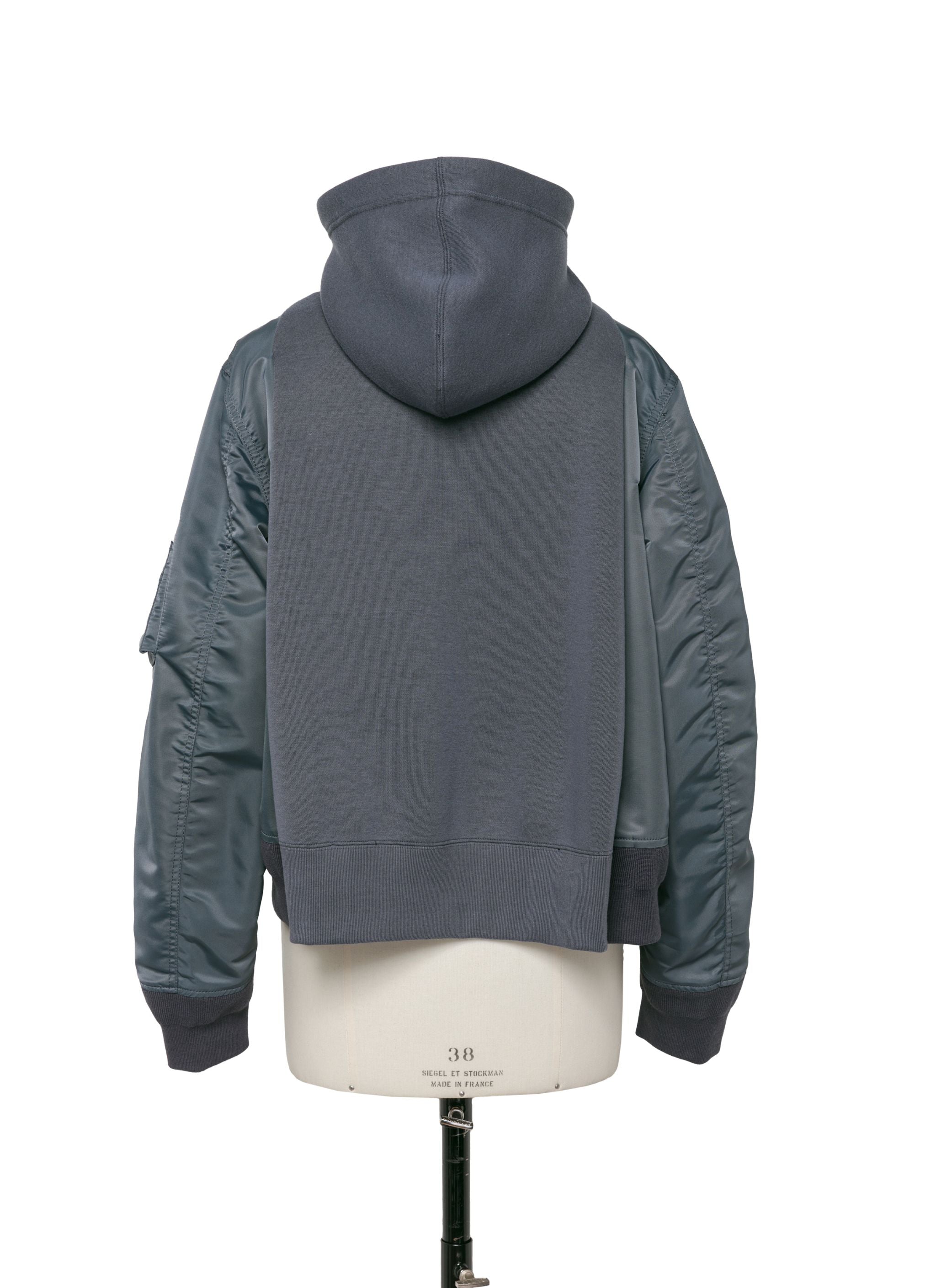 Sponge Sweat x Nylon Twill Hoodie