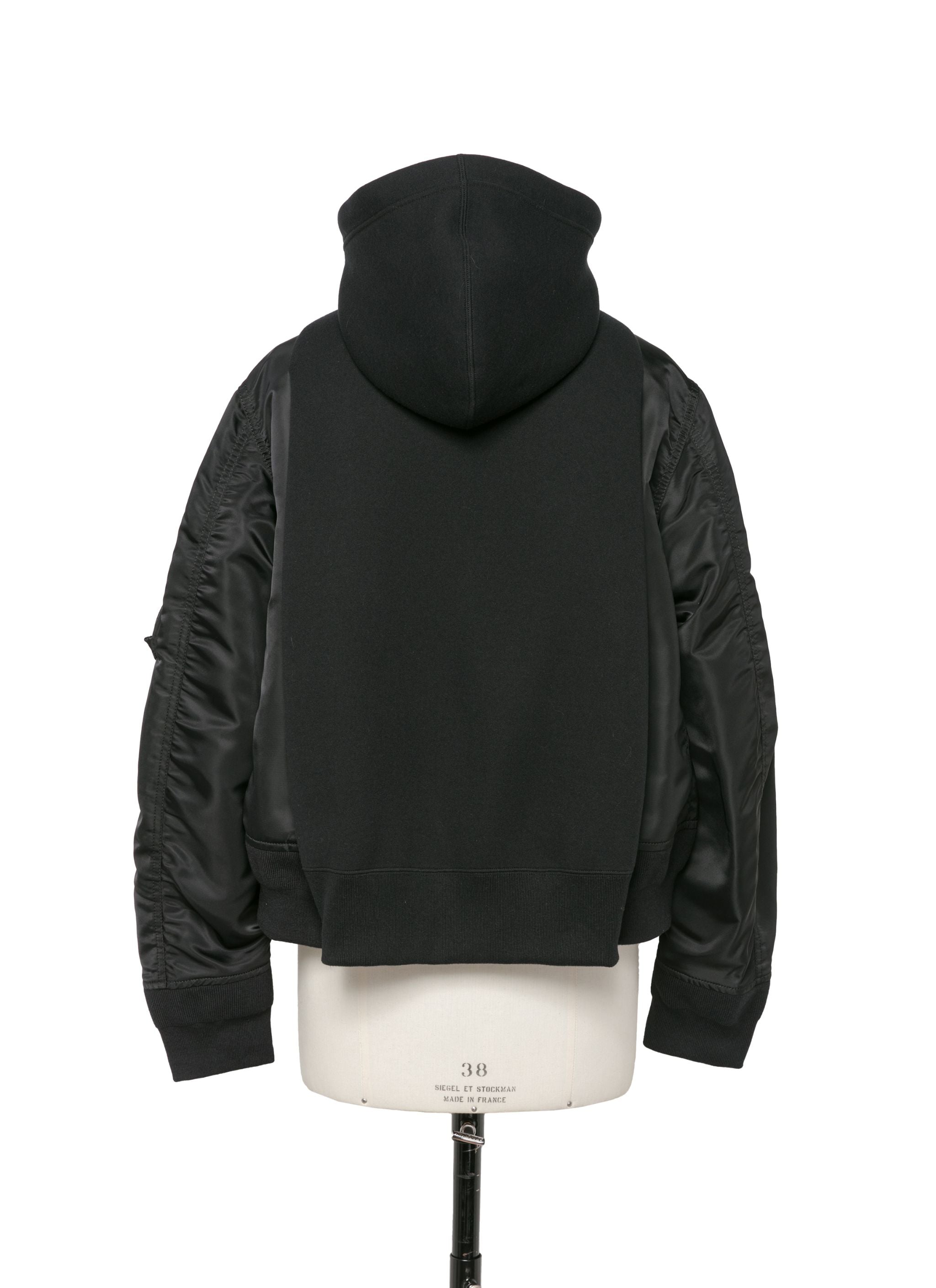 Sponge Sweat x Nylon Twill Hoodie