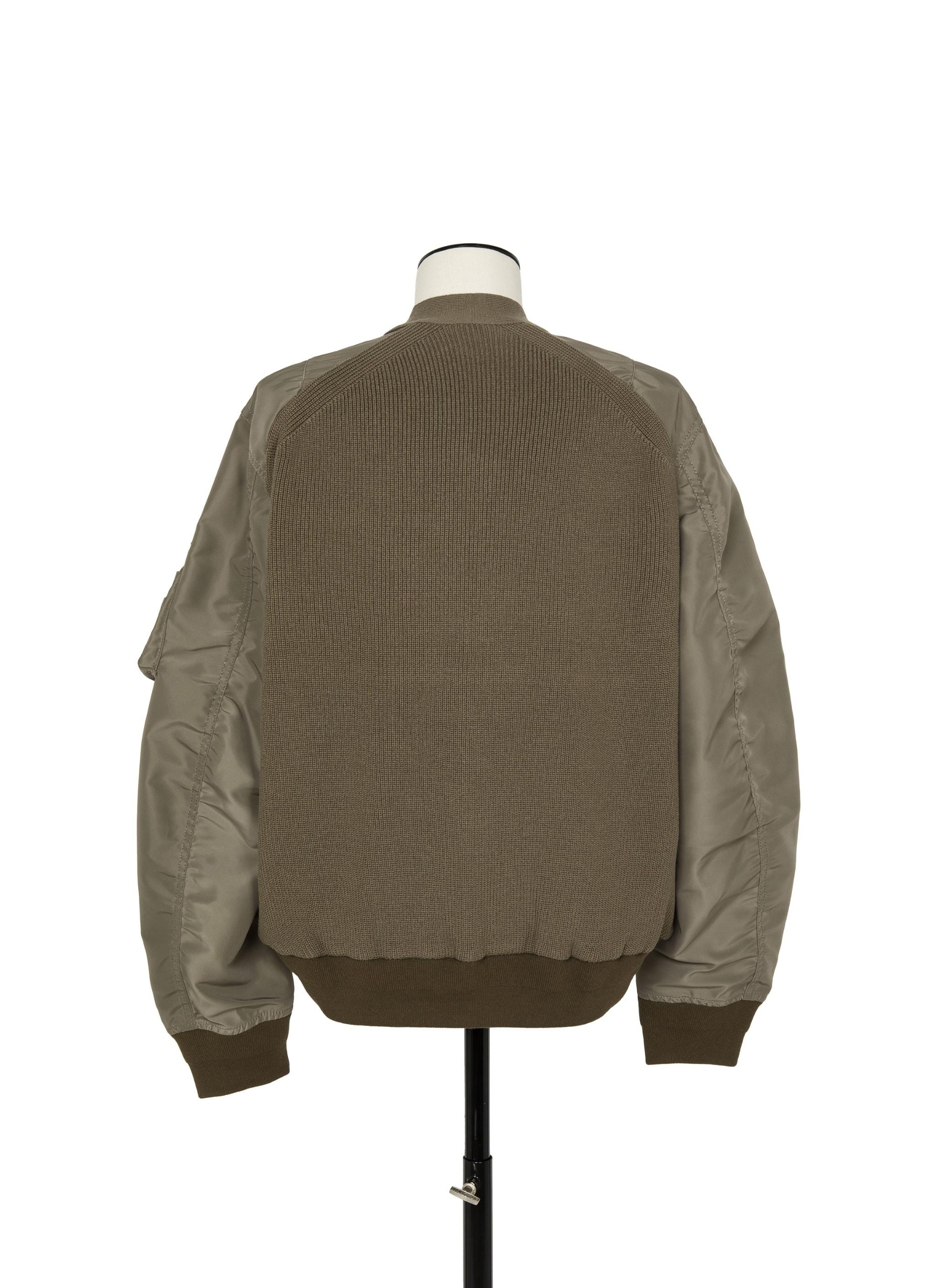 Nylon Twill x Knit Blouson