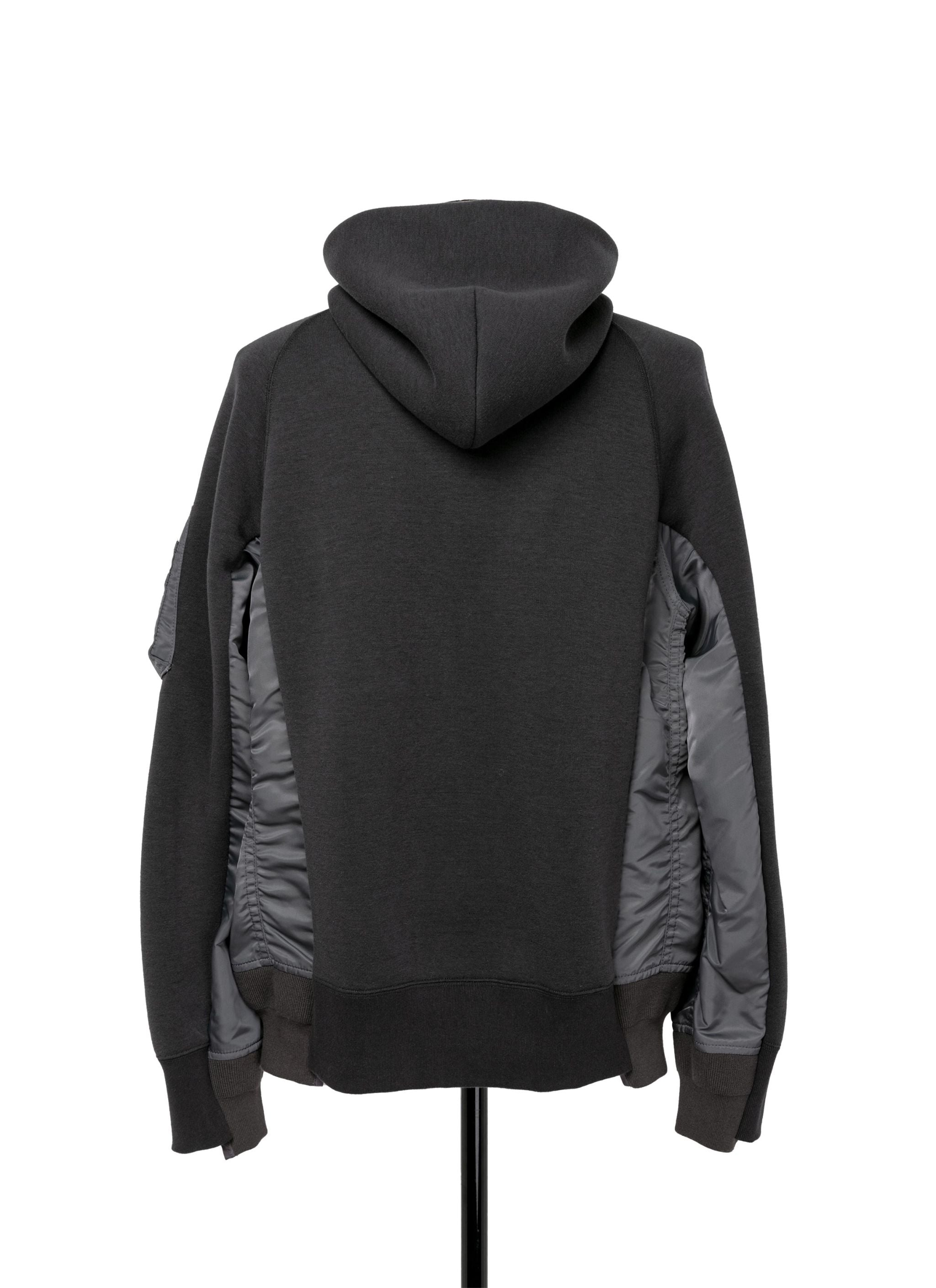 Sponge Sweat x Nylon Twill Hoodie