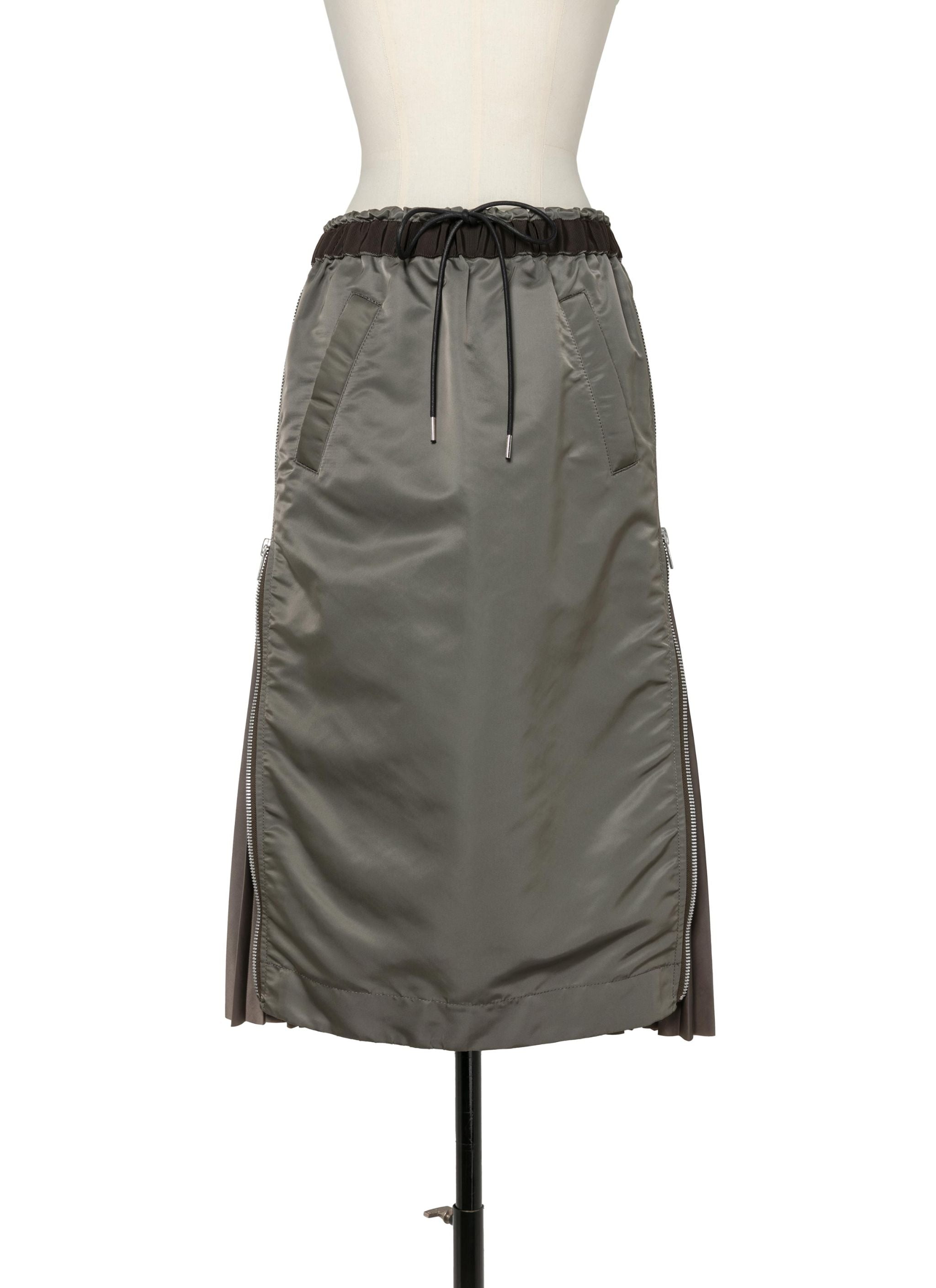 Nylon Twill Skirt