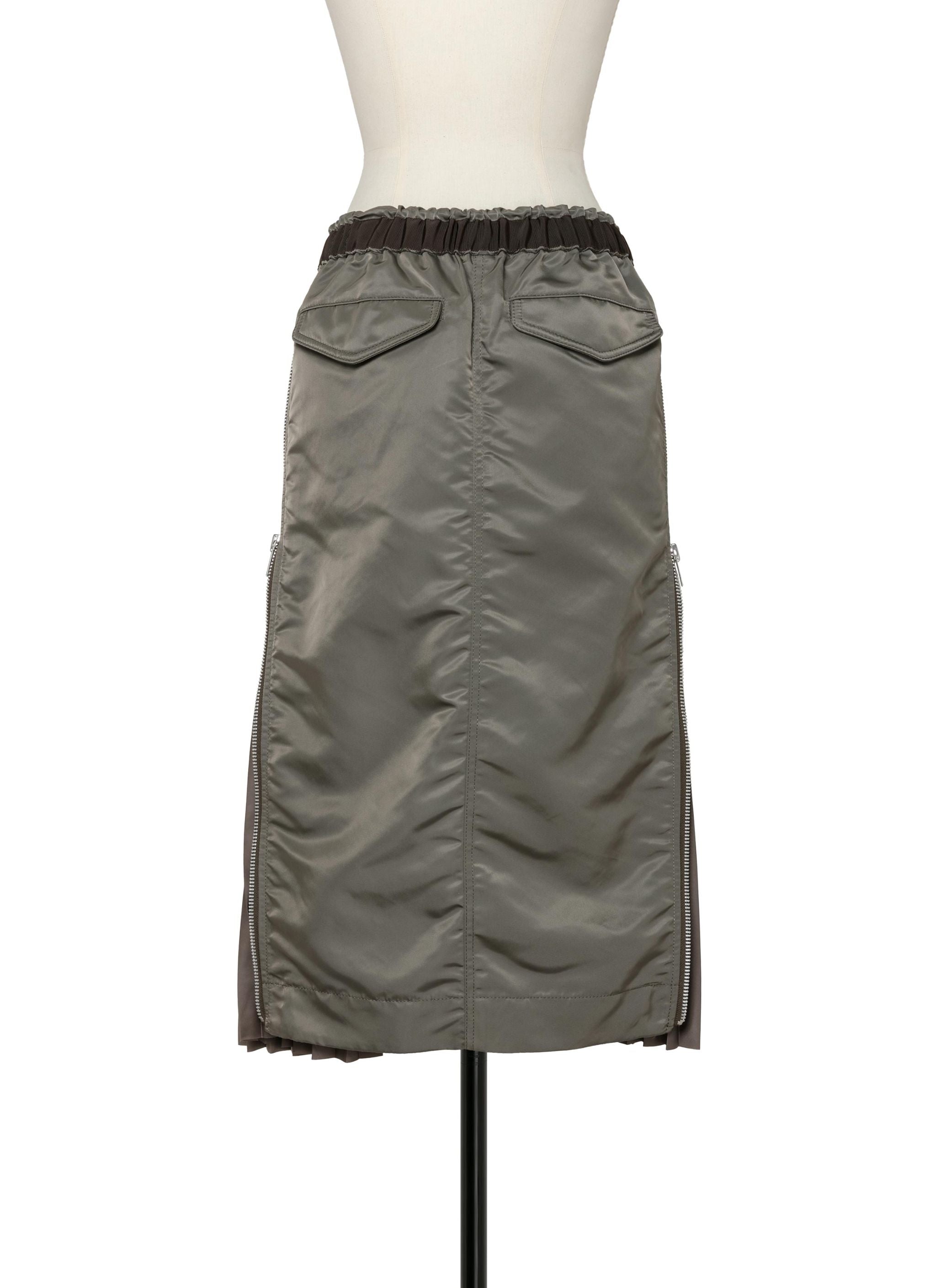 Nylon Twill Skirt