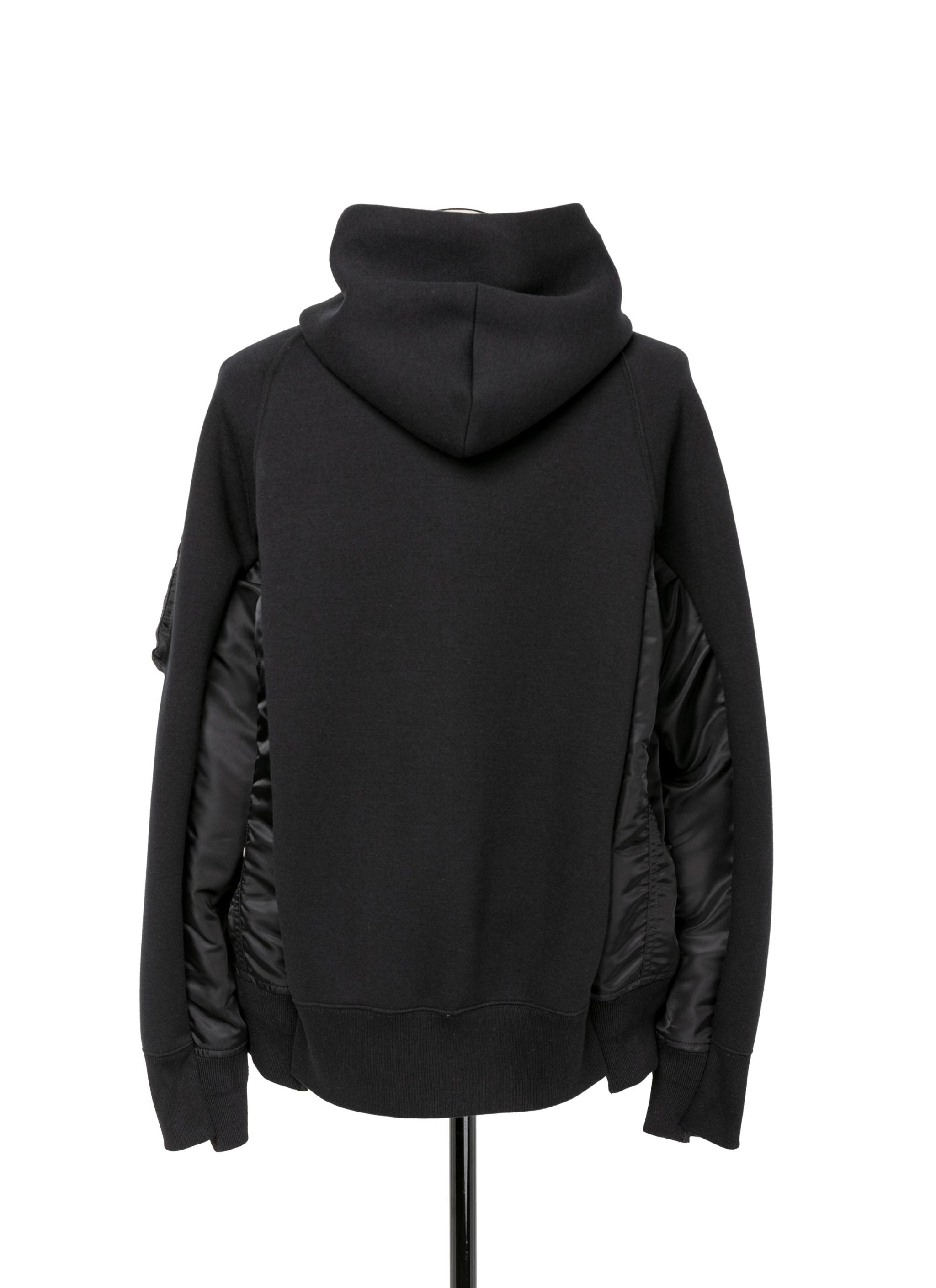 Sponge Sweat x Nylon Twill Hoodie