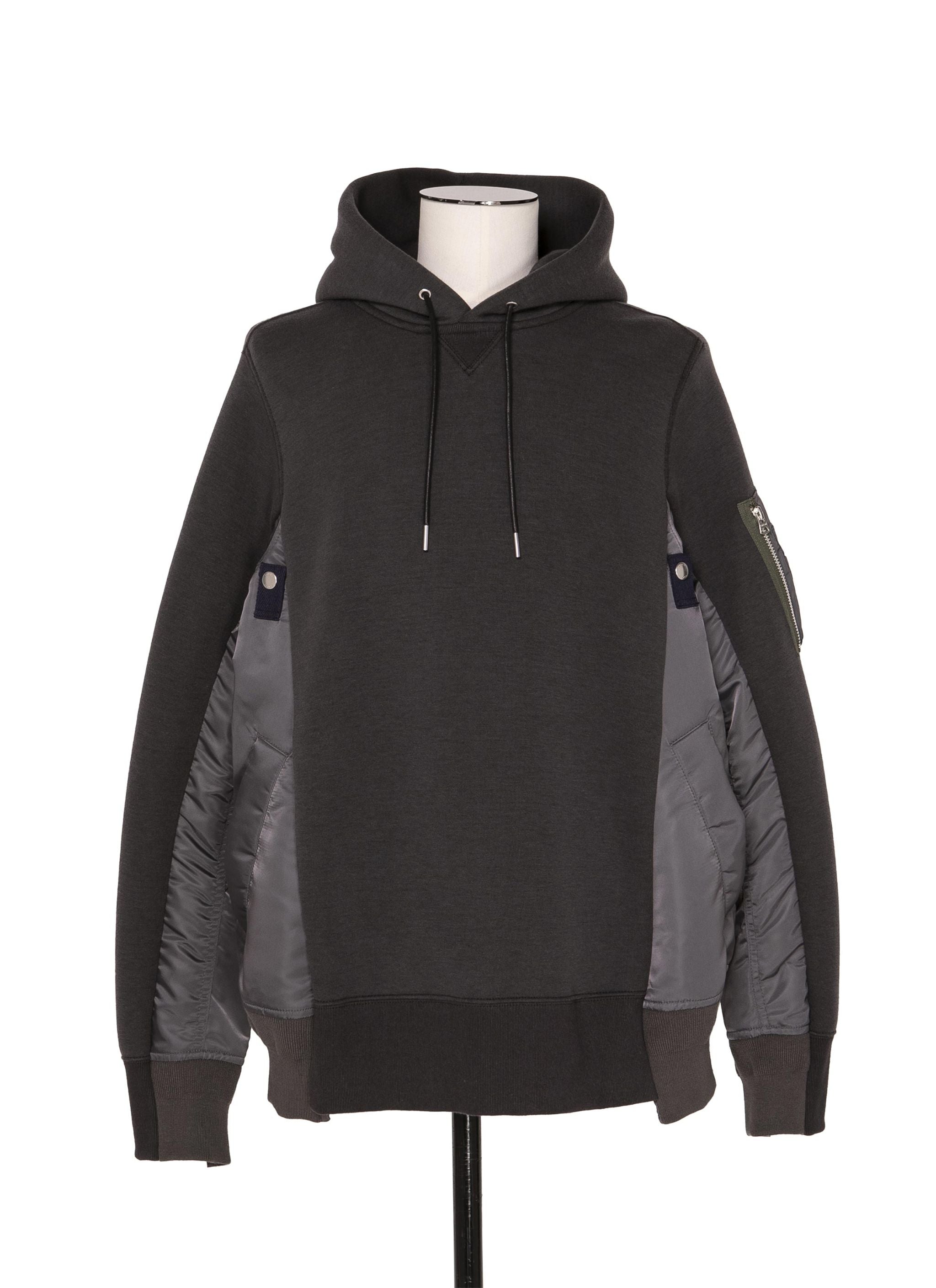 Sponge Sweat x Nylon Twill Hoodie