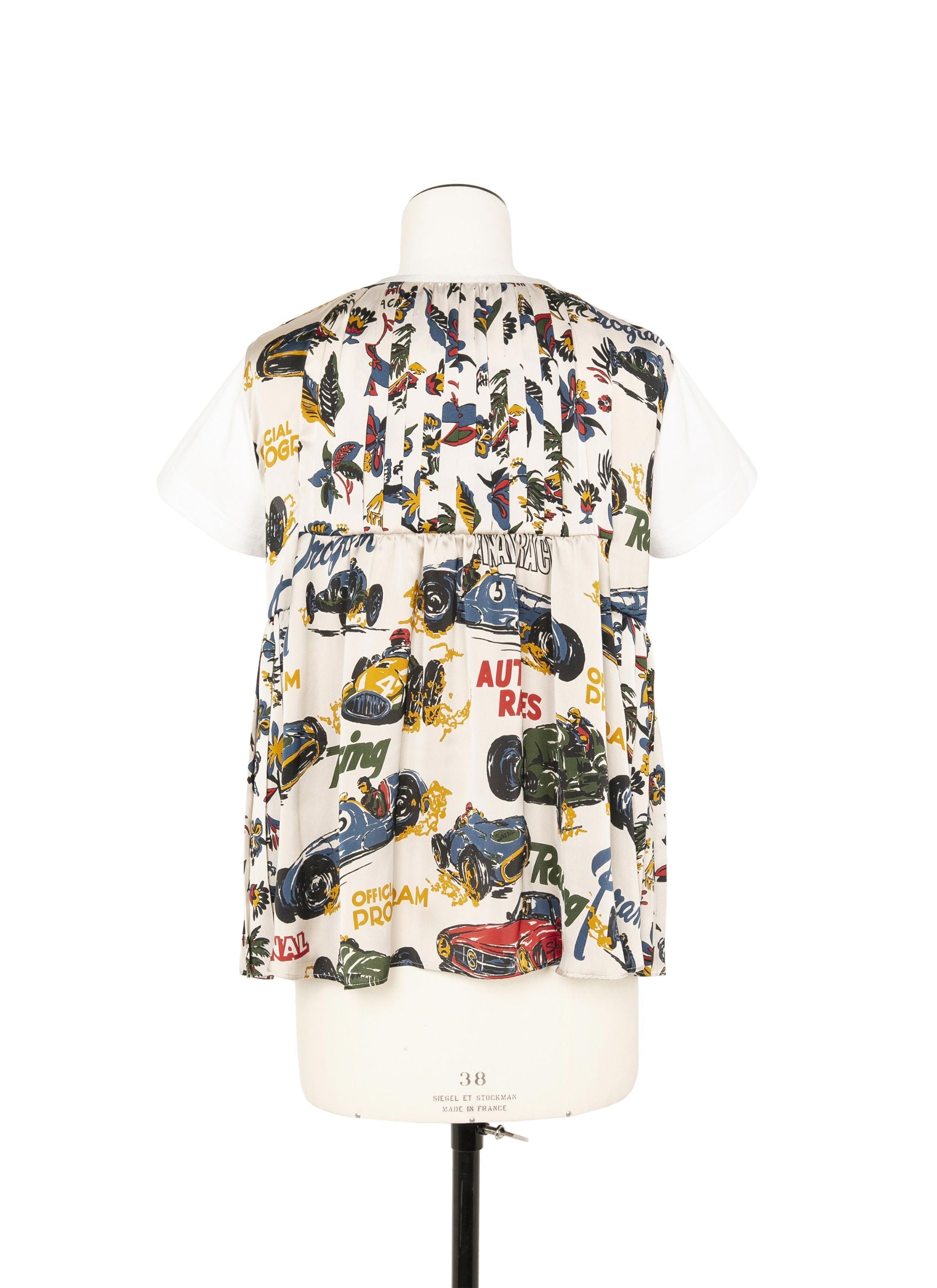 Car Race / Tropical Print T-Shirt