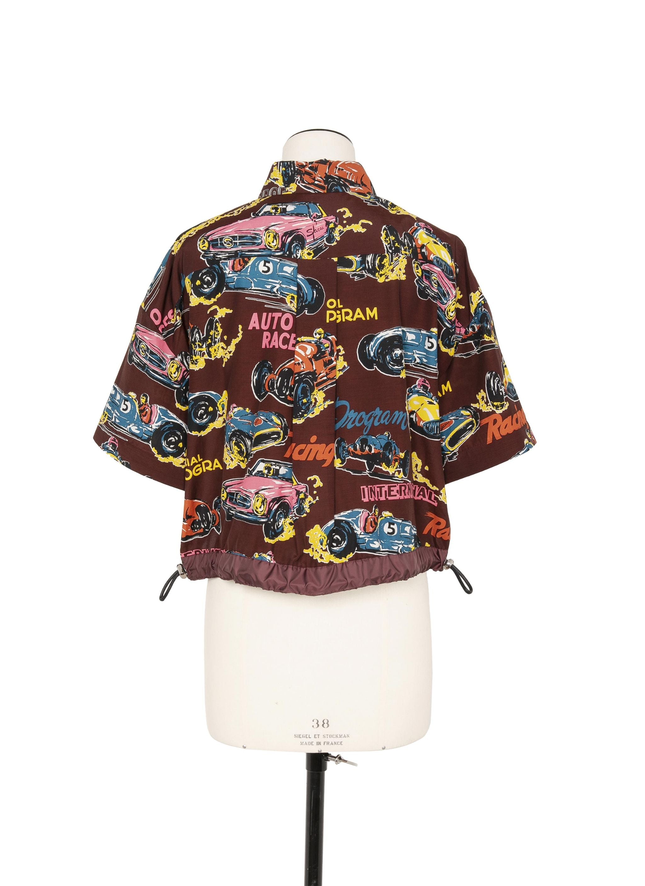 Car Race / Tropical Print Shirt