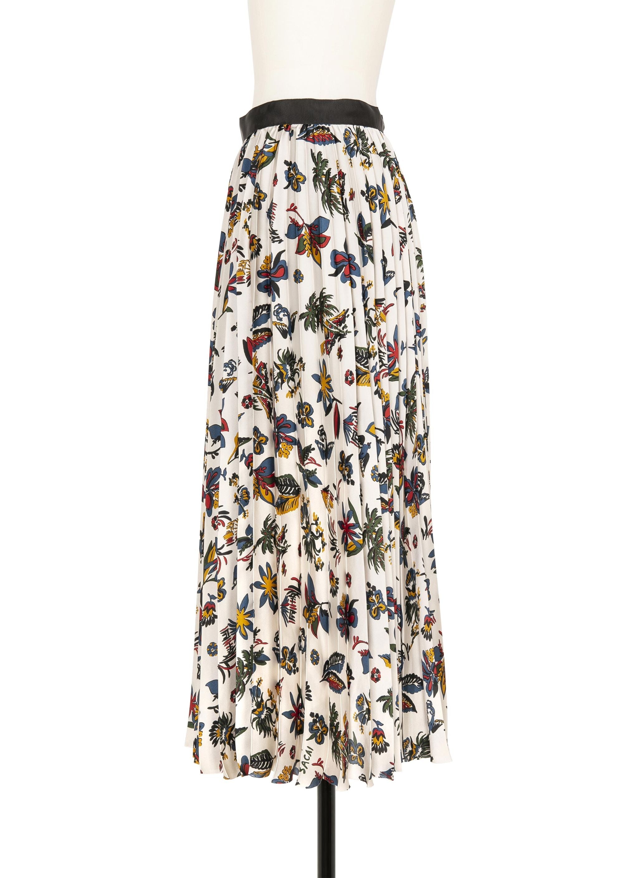 Car Race / Tropical Print Skirt