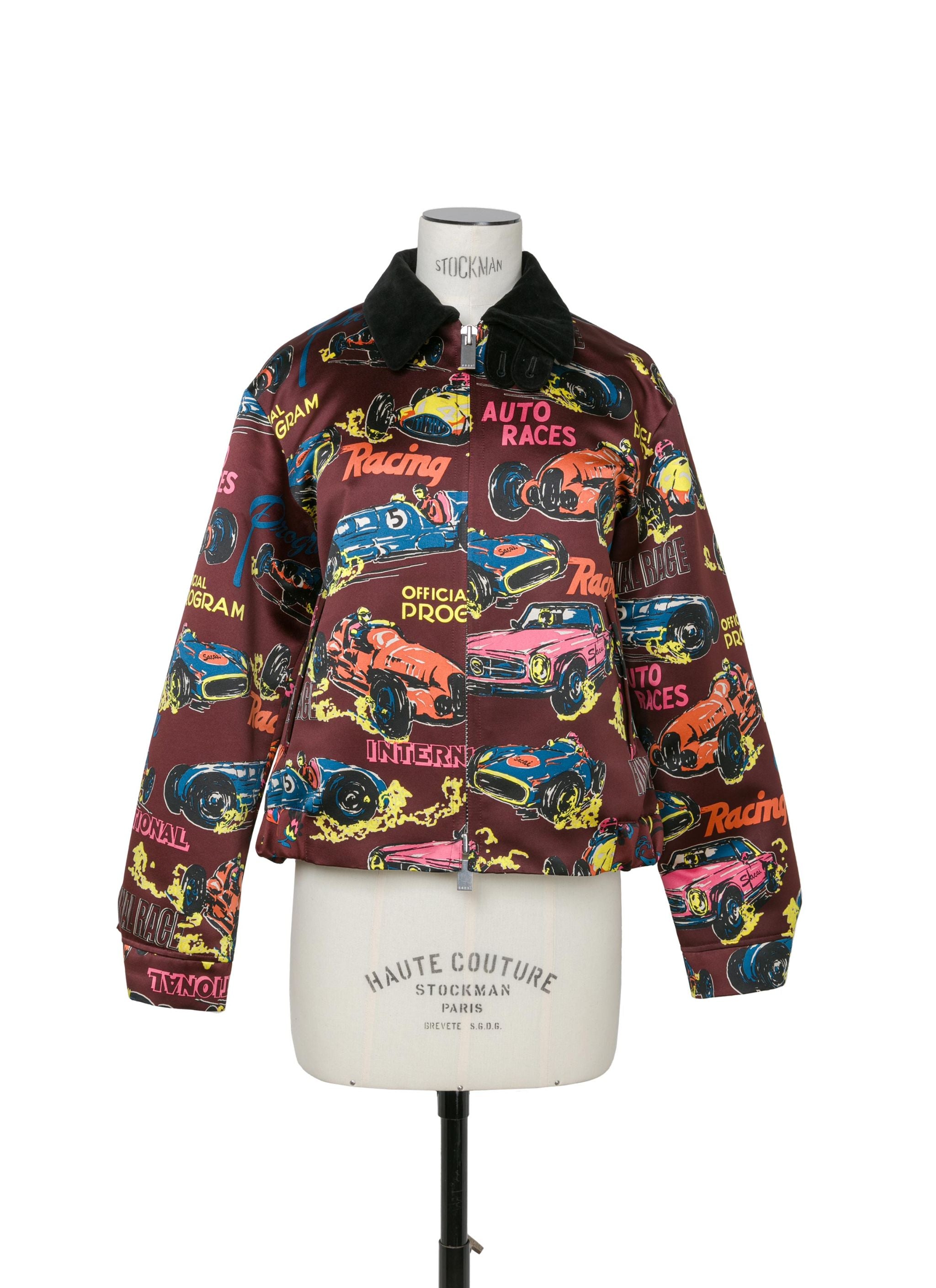 Car Race / Tropical Print Jacket