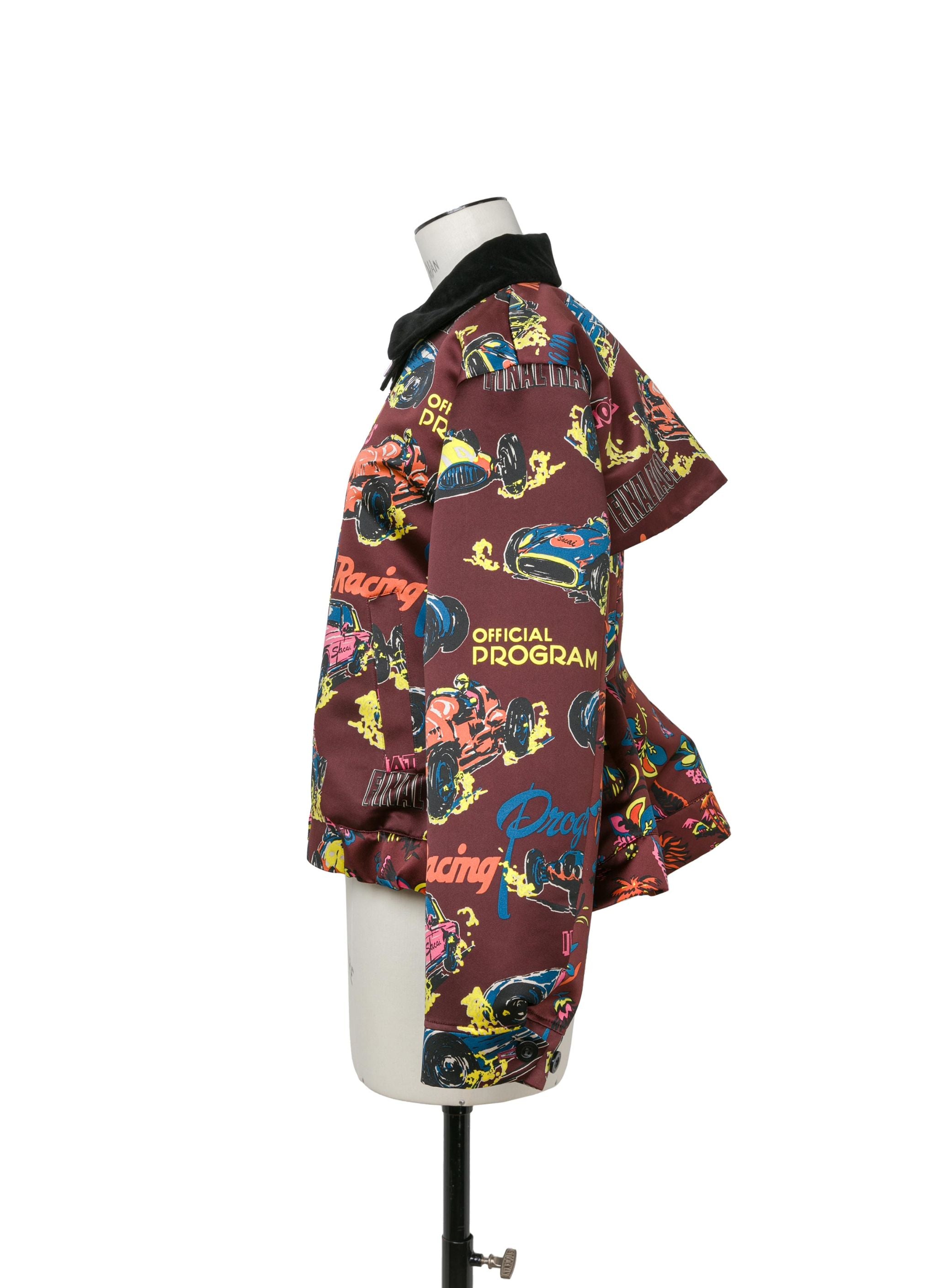 Car Race / Tropical Print Jacket