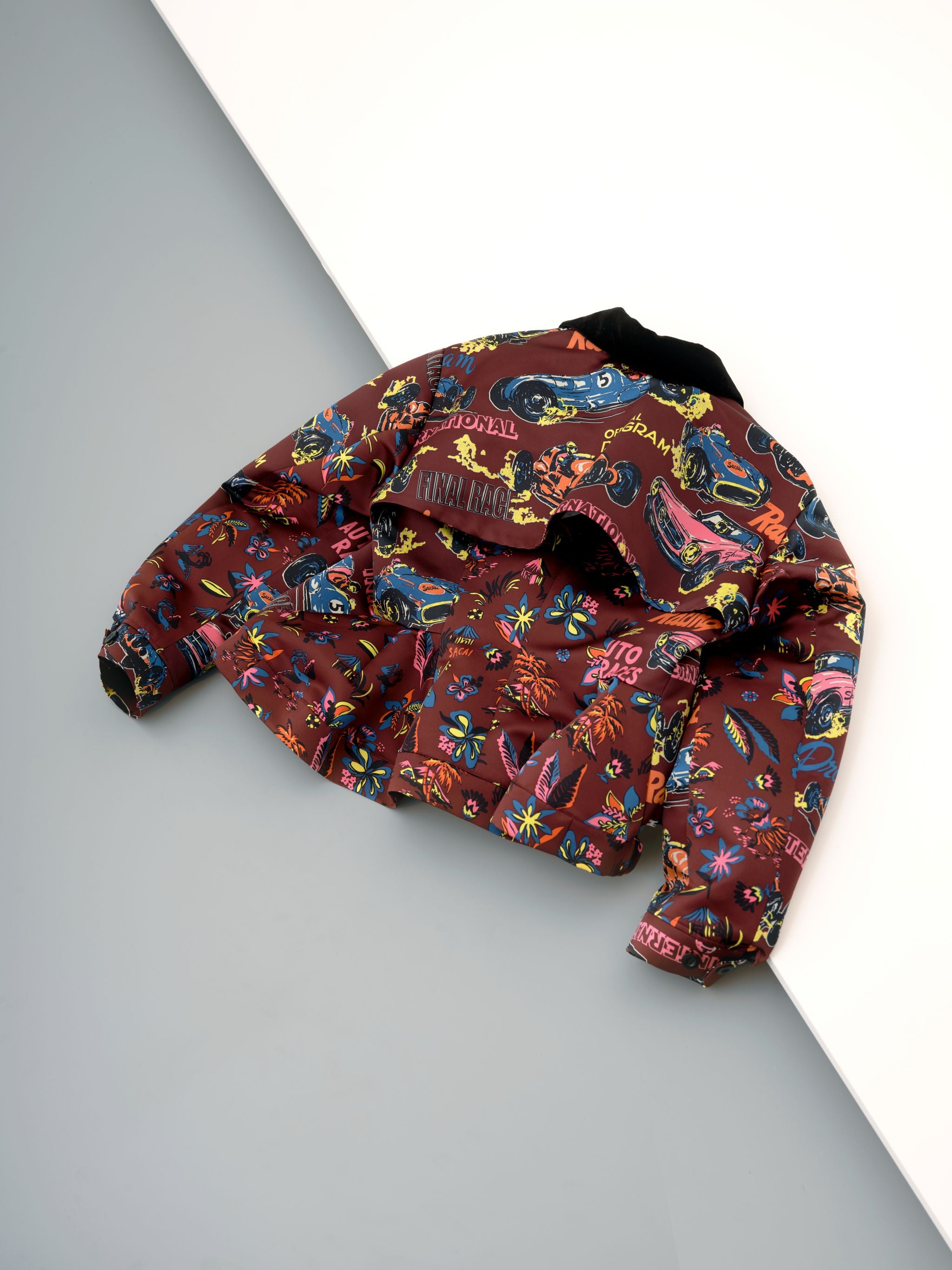 Car Race / Tropical Print Jacket