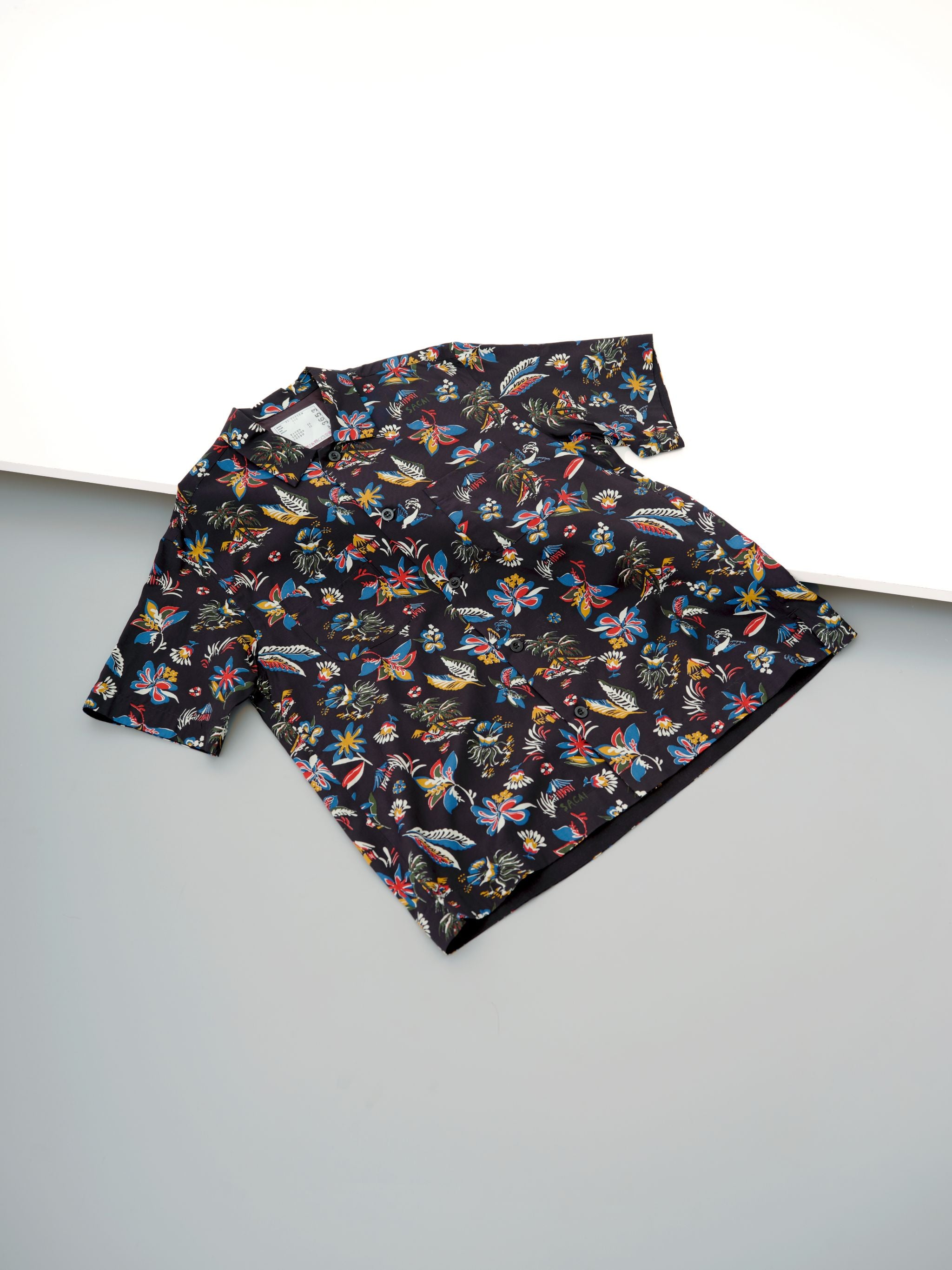 Car Race / Tropical Print Shirt