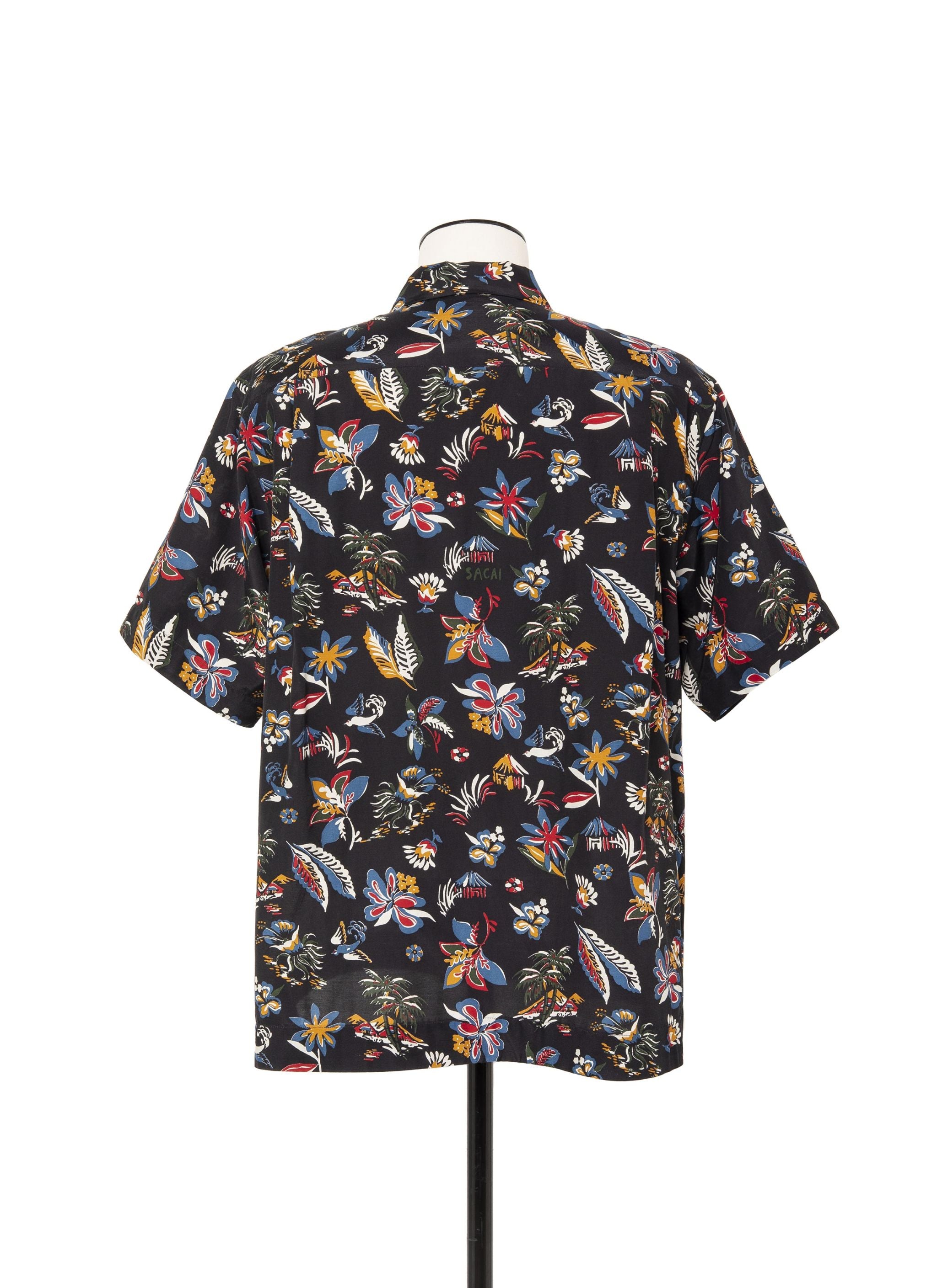 Car Race / Tropical Print Shirt