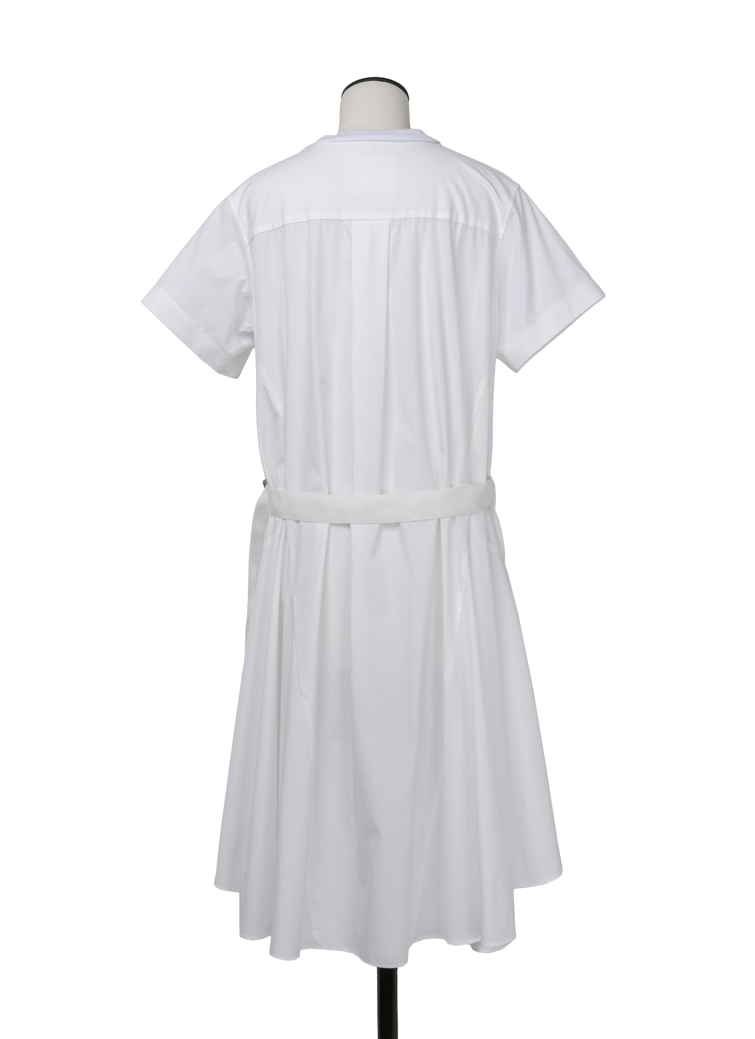 Cotton Poplin x Cotton Jersey Dress